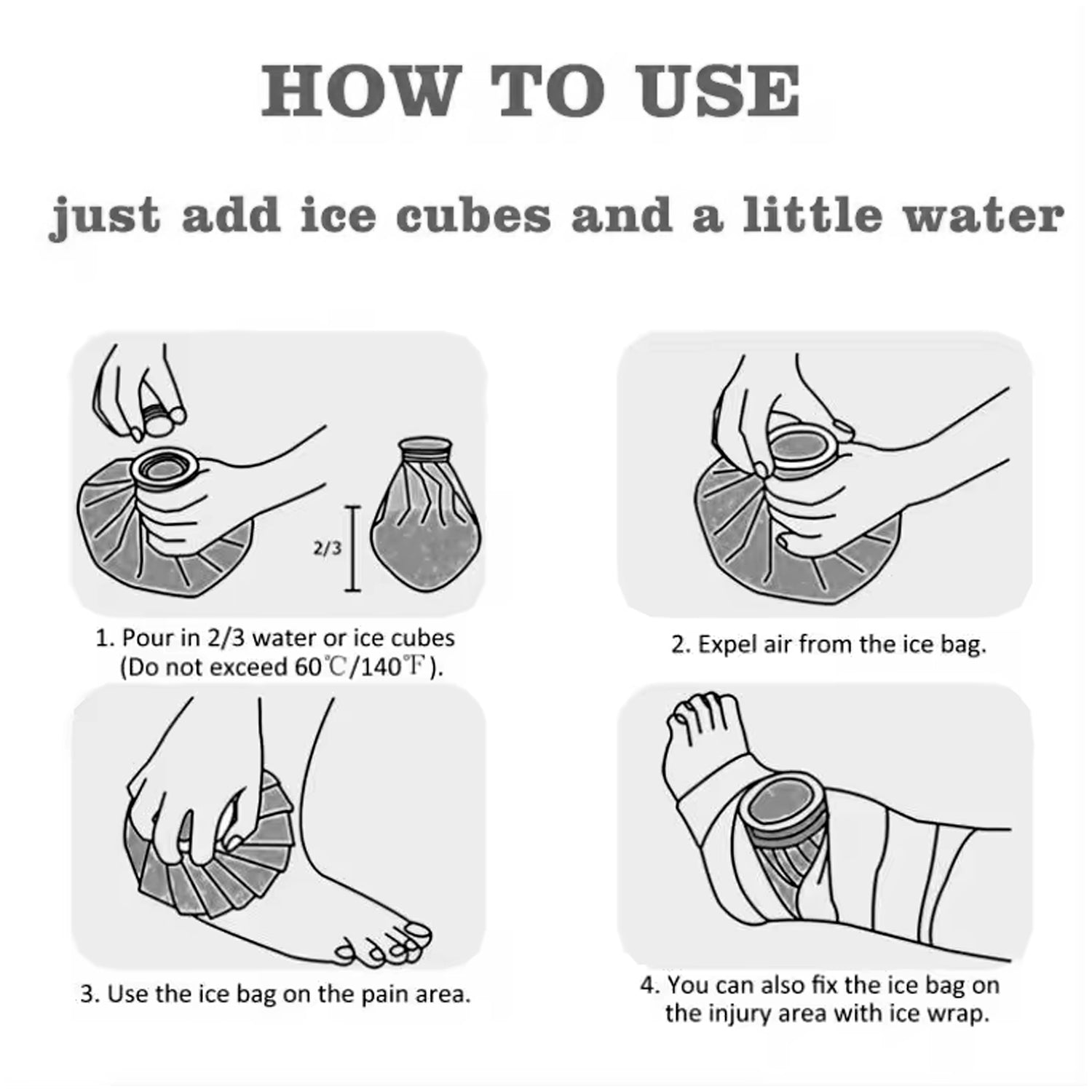 Pain Reliever Ice Bag Used To Overcome Joints Pain In Body (16CM)