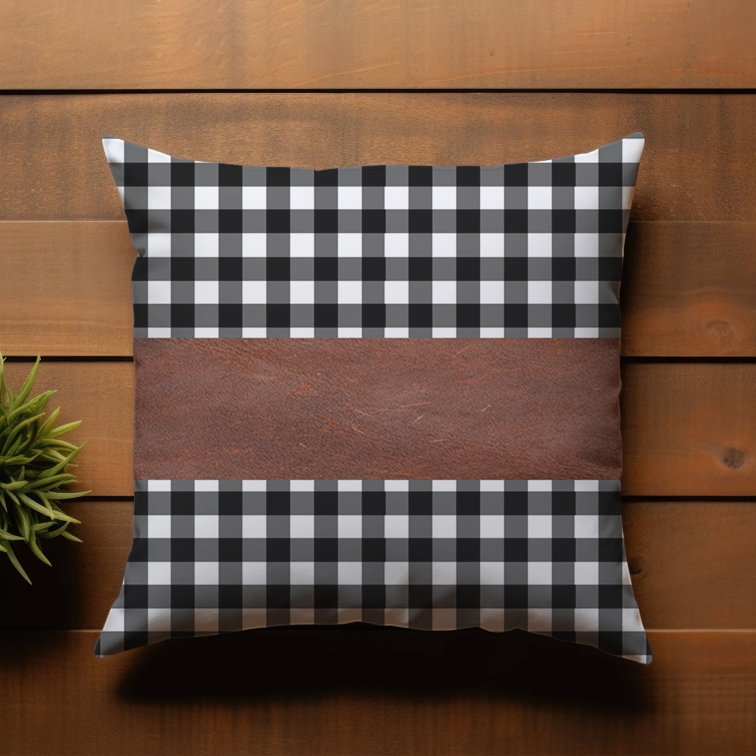 Pillow Covers, Leather & Cotton Cushion Covers (17 × 17 Inch / 1 Pair / 2 Pc) travel sahayak