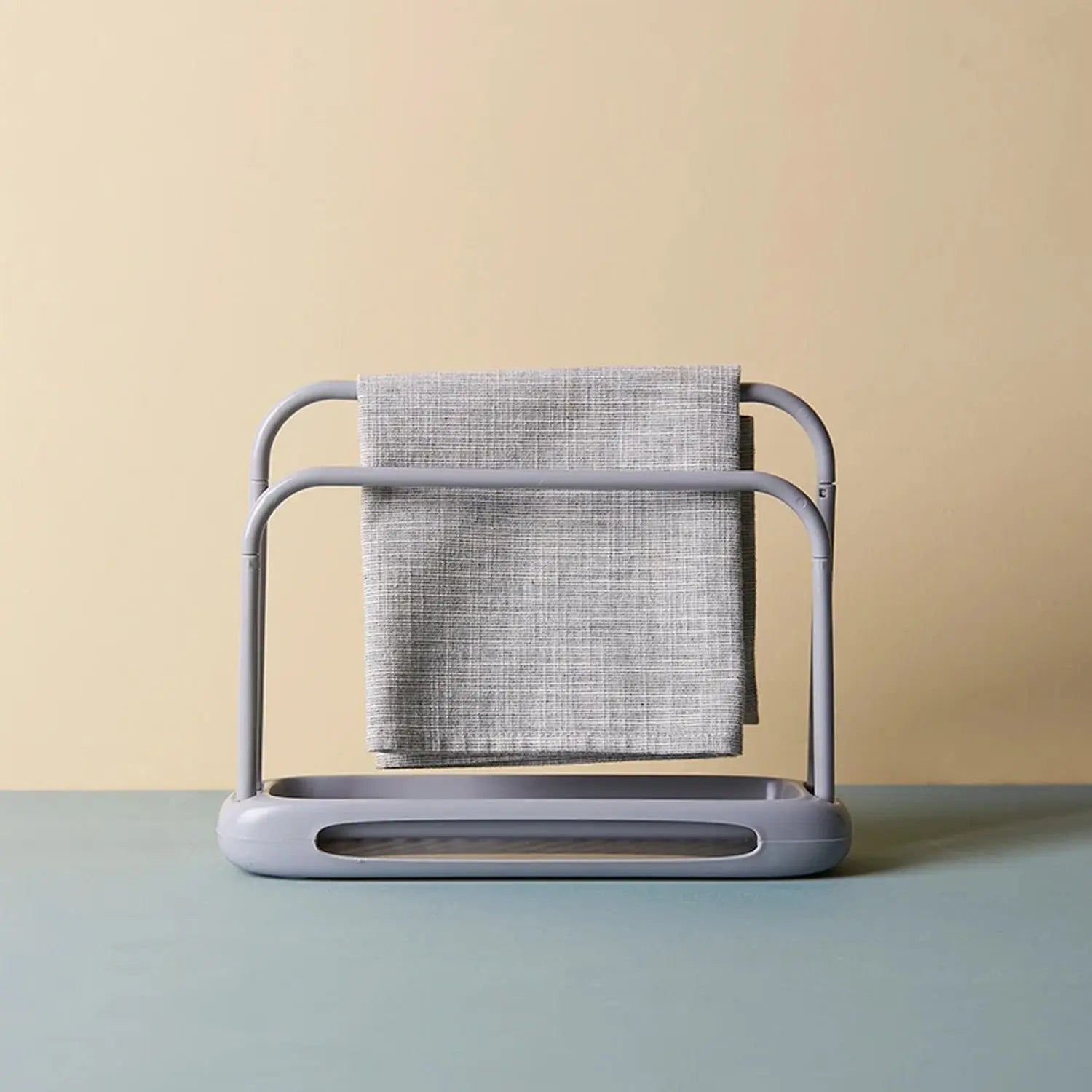 2305 Storage Rack Kitchen Storage Holder Dish Towel Holder Dishcloth Rack Organizer Pool, Dishcloth Drying Rack Sink Rag Holder Towel (1 Pc) - varietybazaar.co.in