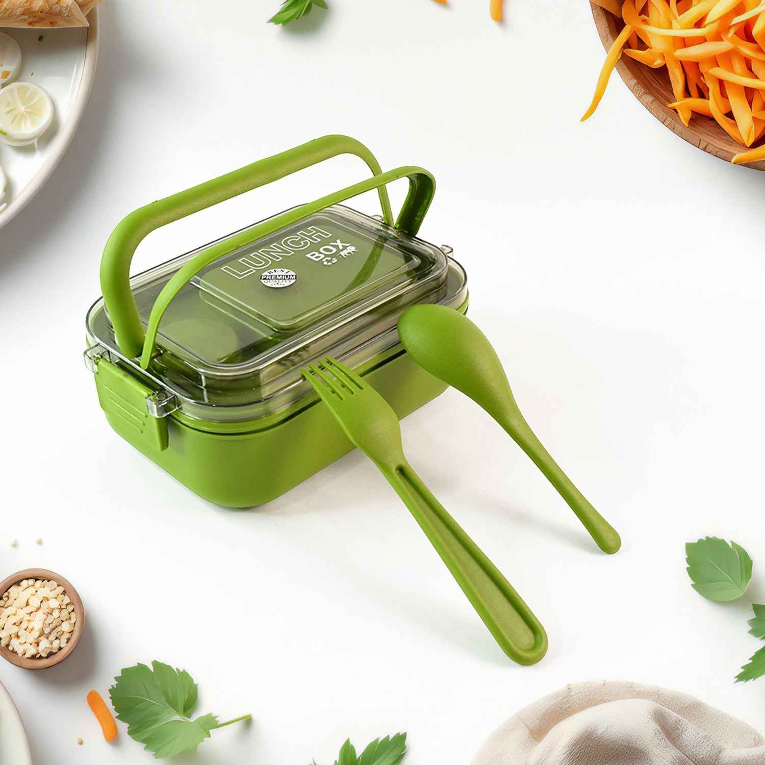 Magic Lunch Box with Leakproof Compartments (1 Pc)