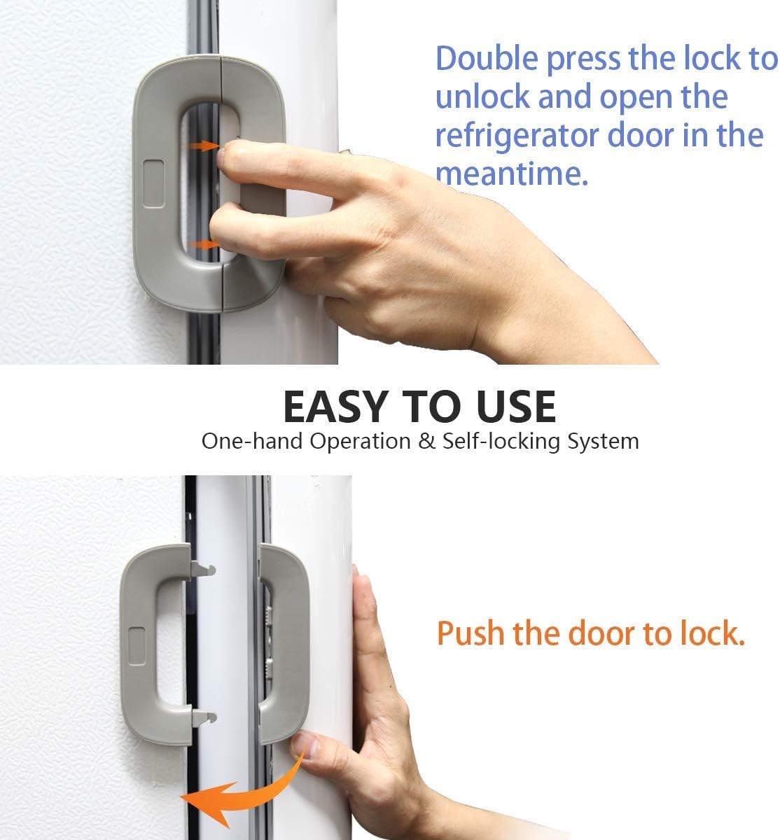 Fridge Freezer Door Lock -Baby Safety Child Lock Variety Bazaar