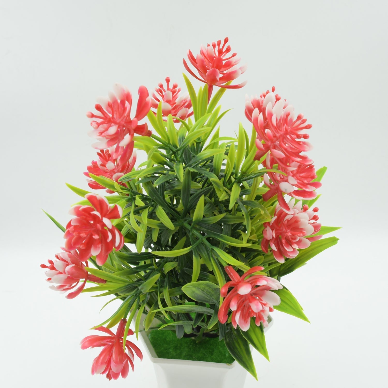 Wild Artificial Flower Plant for Home & Office Decor (1 Pc, Cute Pot) Variety Bazaar