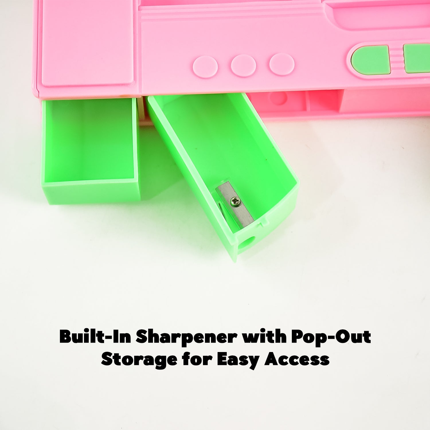 Multi Purpose Gadget Jumbo Pencil Box Compass With Calculator Jumbo 2 Side Slot Geometry Box Compass Use School , Traveling & Studio Variety Bazaar