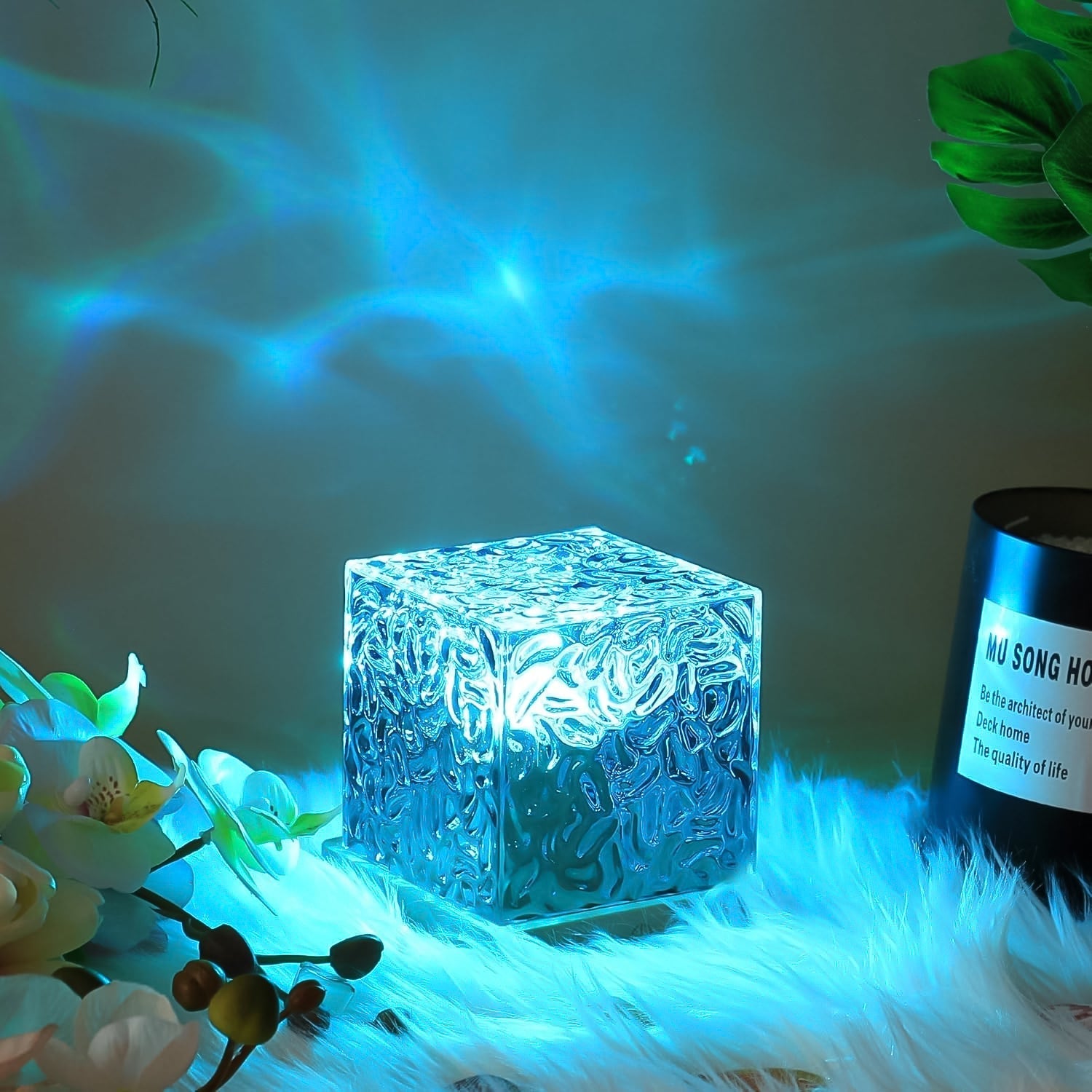 Ocean Wave Projector Lamp, 3D Water Wave LED Night Light, Water Ripple Night Lamp With Remote Variety Bazaar