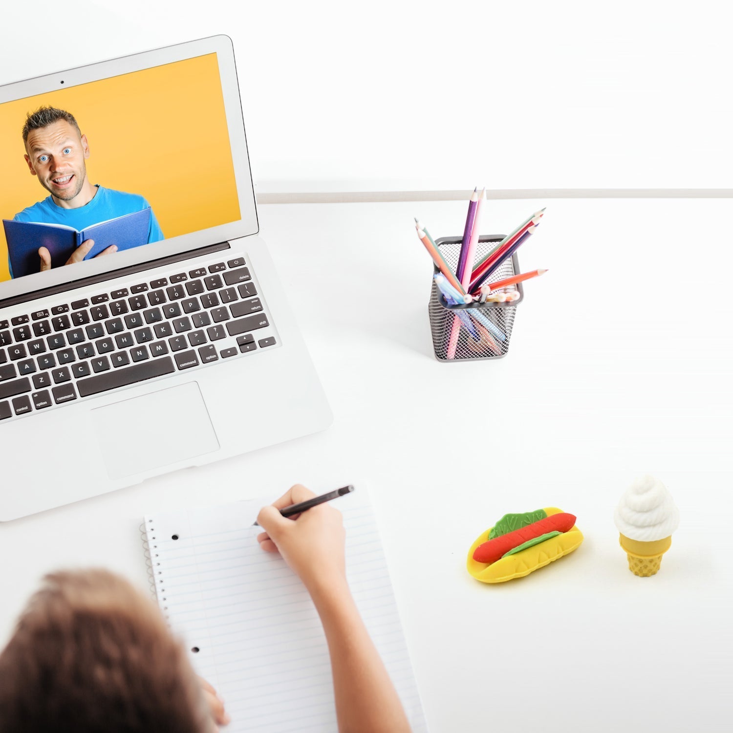 3D Food Fancy & Colorful Erasers – Cute Novelty Eraser Set for Kids & School Prize (1 Set / Mix Design & Color) Variety Bazaar