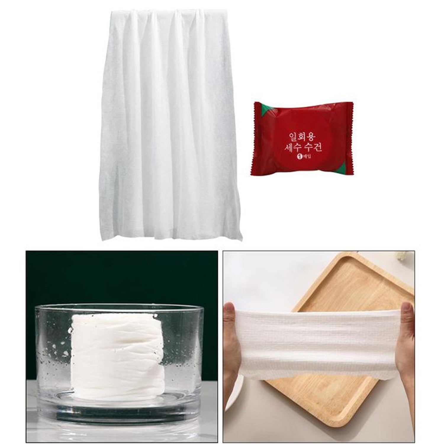 Compressed Towels Portable Disposable Compressed Cotton Coin Tissue Towel for Travel, Camping, Hiking, Sport, Beauty Salon, Home Hand Wipes (28x40 Inch) Variety Bazaar