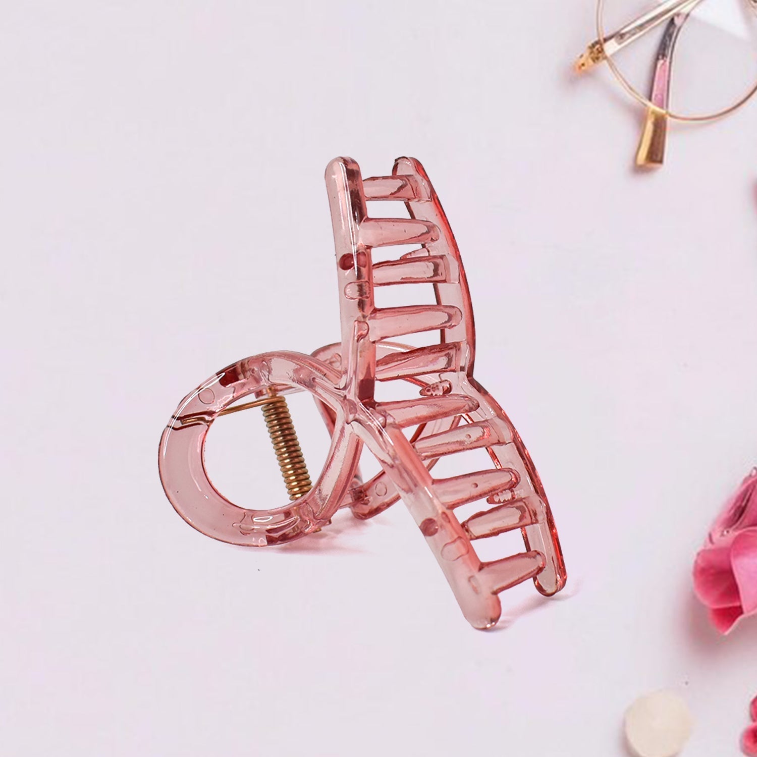 Plastic Hair Clamp Grip, Simple Matte Hair Barrette Clamp (1 Pc) Variety Bazaar