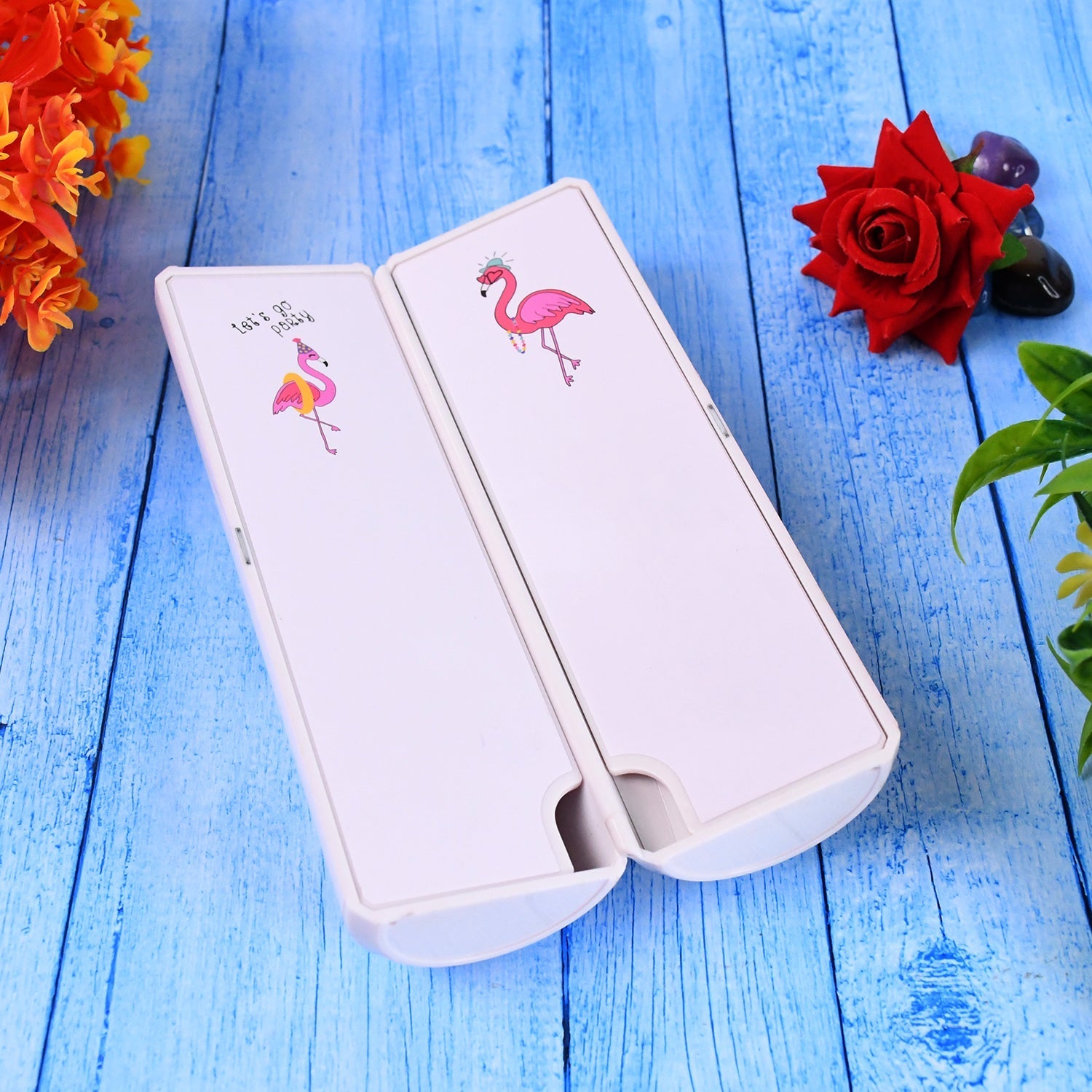 8 in 1 Compass Box, Geometry Box 2 Compartment, Pencil Box with 1 Calculator, 1 Mirror, 2 in 1 Marker Pen Variety Bazaar