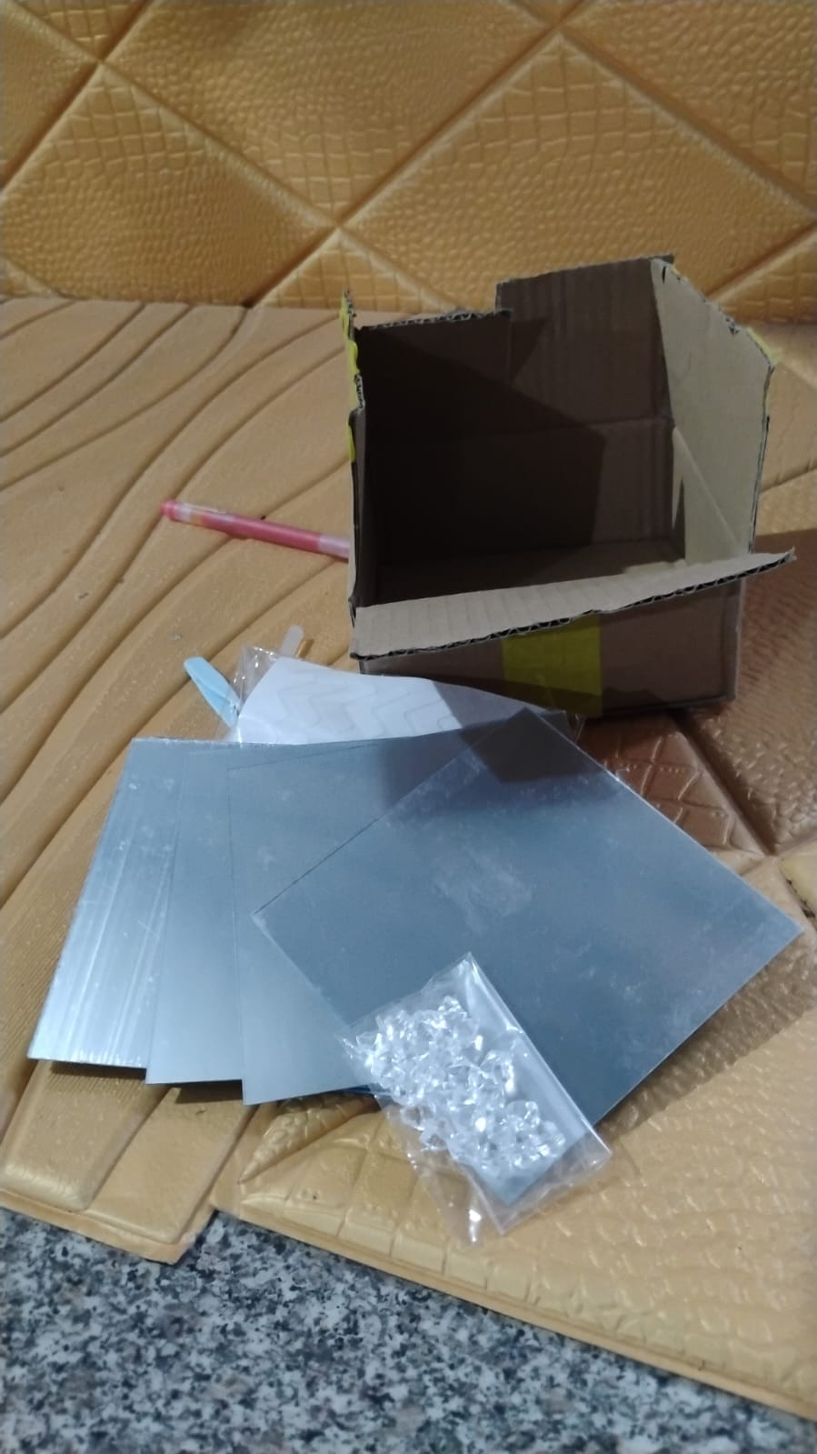 Cube Tulip Night Lamp | Led Decorative Nights Lamp (Multicolor & Design / 1 Set) Variety Bazaar