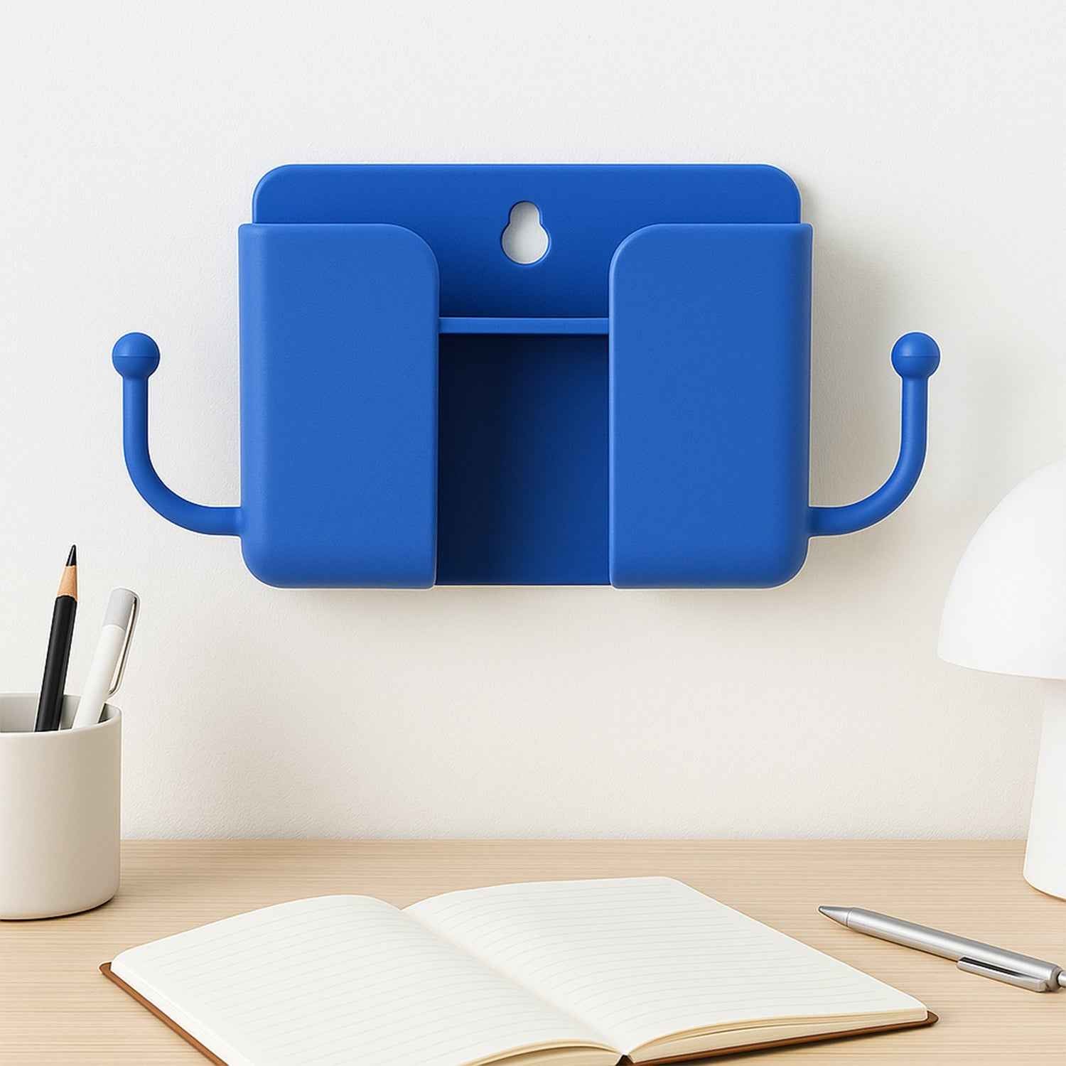 1 Pc Blue Wall mount Mobile Stand With Hook