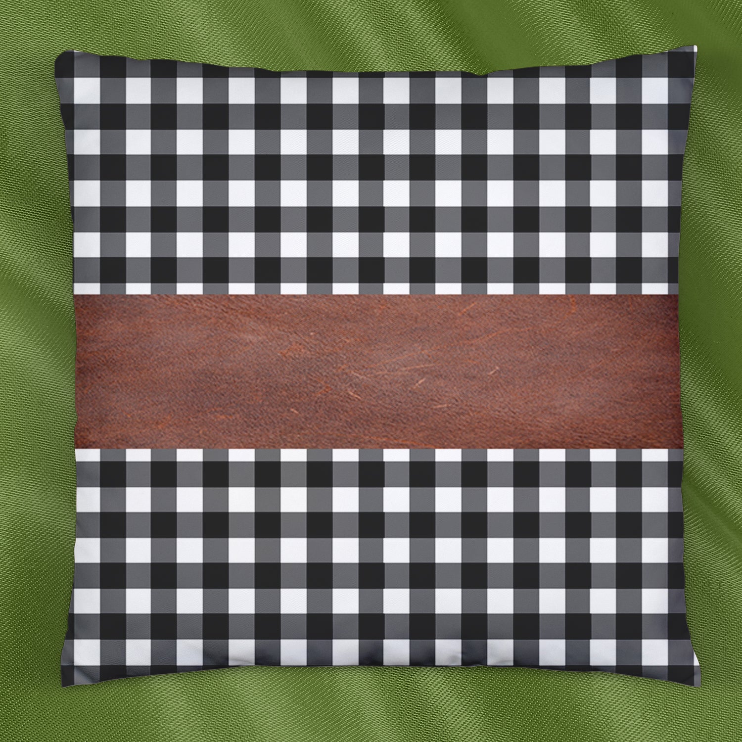 Pillow Covers, Leather & Cotton Cushion Covers (17 × 17 Inch / 1 Pair / 2 Pc) Variety Bazaar