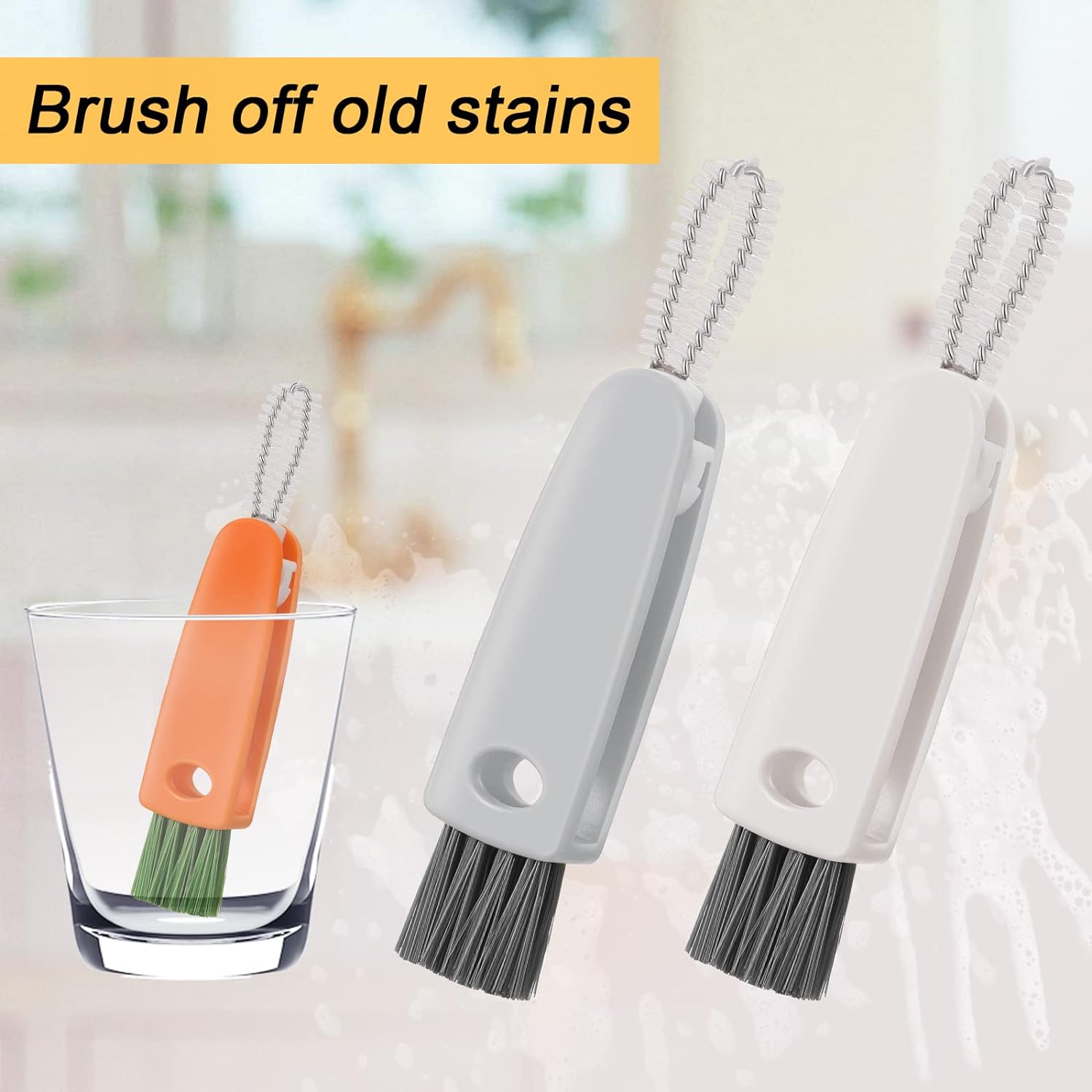 3-in-1 Multifunctional Cleaning Brush Set – Mini Bottle, Cup & Lid Cleaner (1 Pc) Variety Bazaar