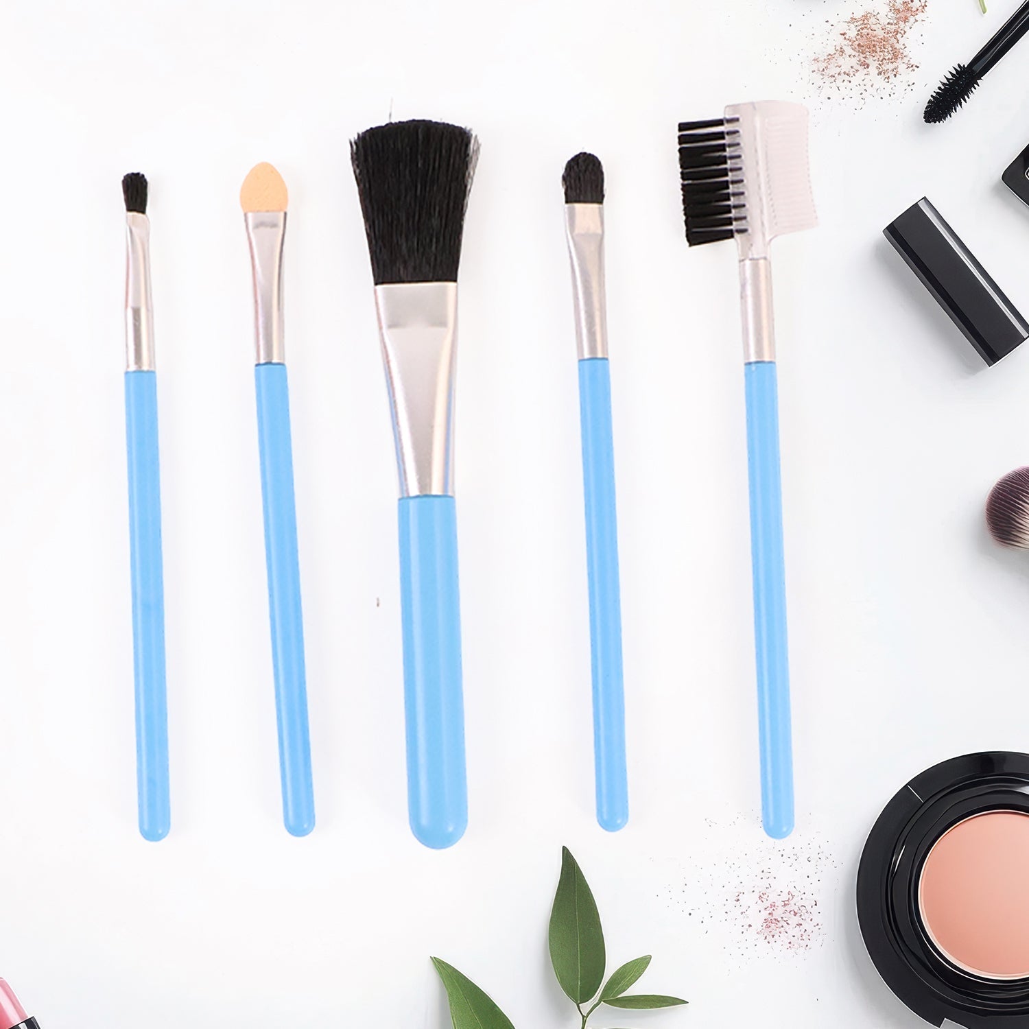 Makeup Brushes Kit (Pack of 5) Variety Bazaar