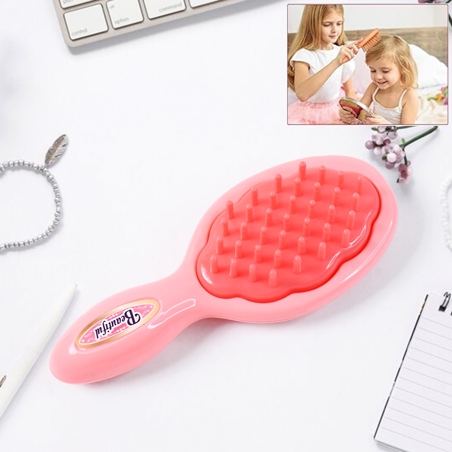 Hair Styling Clasp Clips Twisting Stringing Beads Kit for Girls, Portable Hair Braider Machine,Hairstyle Braid Kit DIY Hair Styling Tool with Comb, Rubber, Button Beads and Beads (85 Pcs Set), Hair accessories Variety Bazaar