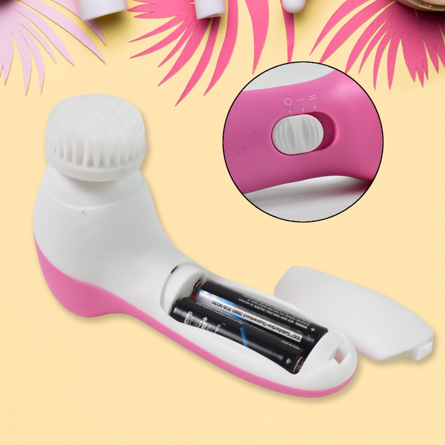 Facial Beauty Brush, Face Massager (1 Pc / With 2 AA Battery Included) Variety Bazaar