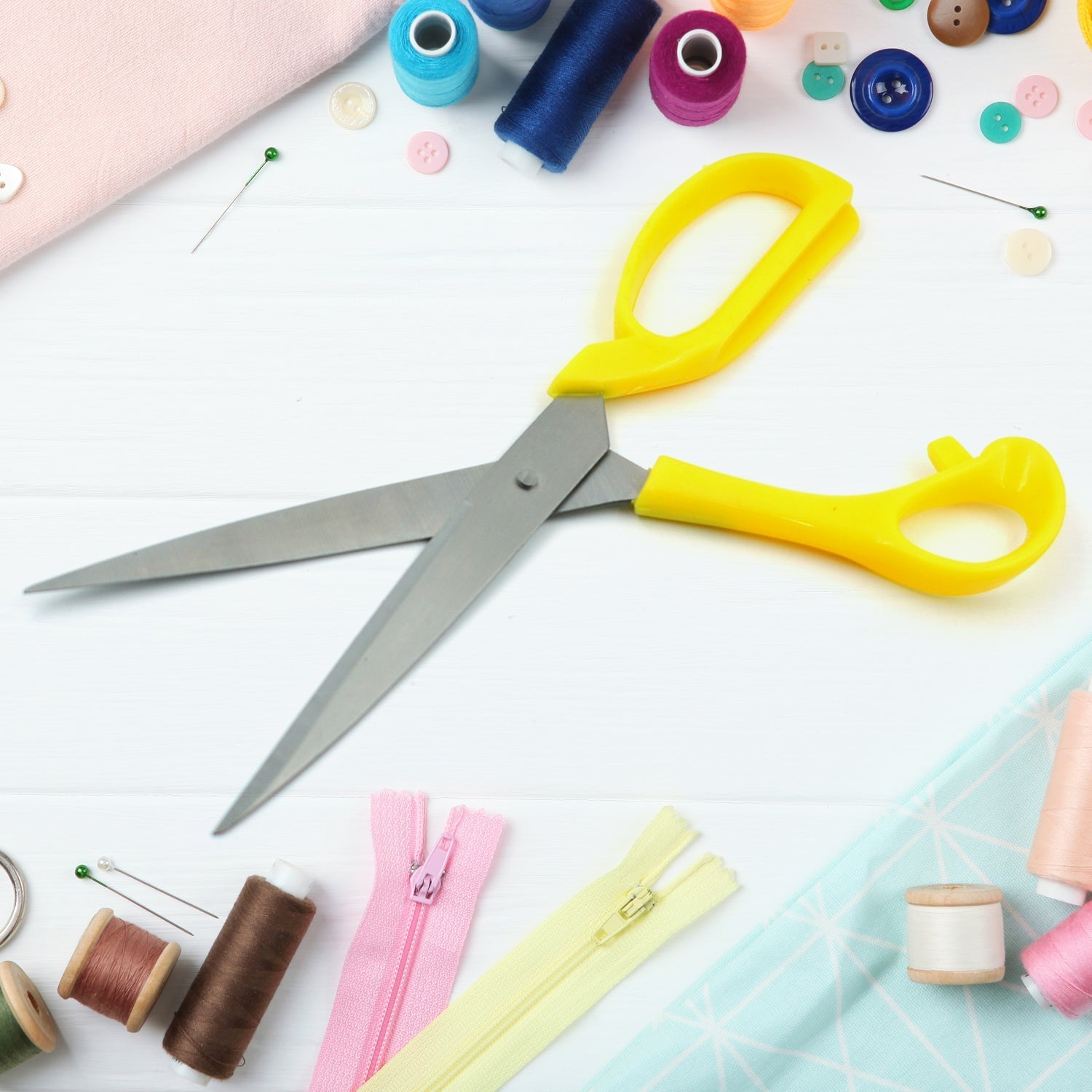 Scissors for craft work paper cutter Scissor stainless steel All Purpose Ergonomic Comfort Grip Office Scissors Craft Shears Sharp Scissors (9 Inch) Variety Bazaar