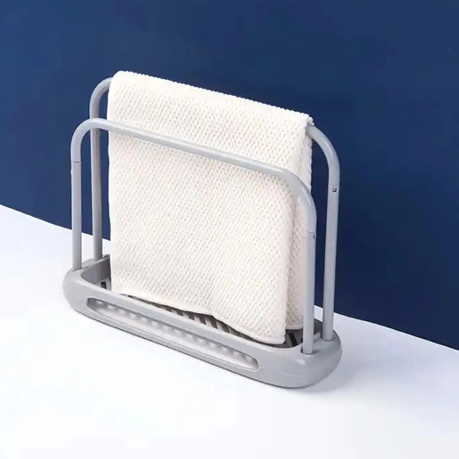 2305 Storage Rack Kitchen Storage Holder Dish Towel Holder Dishcloth Rack Organizer Pool, Dishcloth Drying Rack Sink Rag Holder Towel (1 Pc) - varietybazaar.co.in