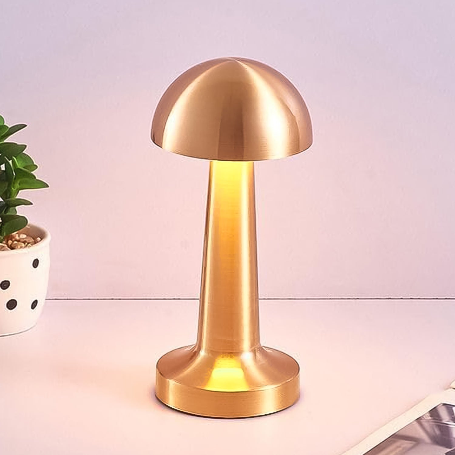 LED Lamp with Touch Control | Decorative Desk Lamp, Portable Metal LED Table Lamp Variety Bazaar