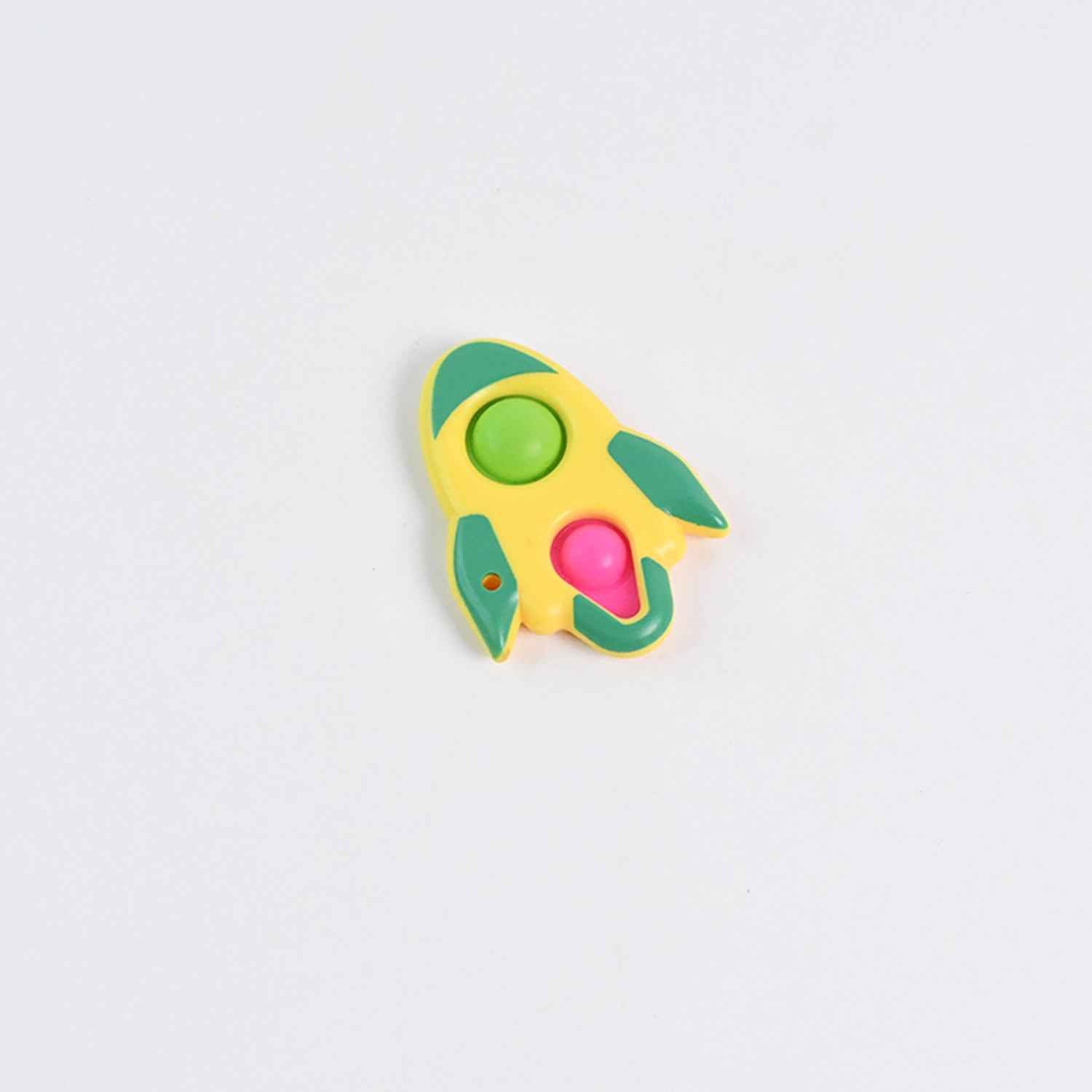 Rocket Shaped Dimple Keychain Toy (1 Pc)