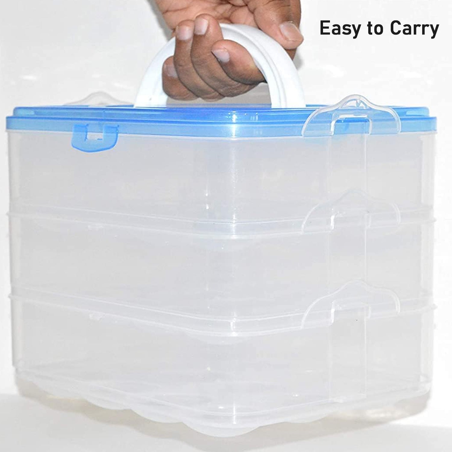 3-Layer Plastic Refrigerator Egg Storage Box (36 Grid) Variety Bazaar