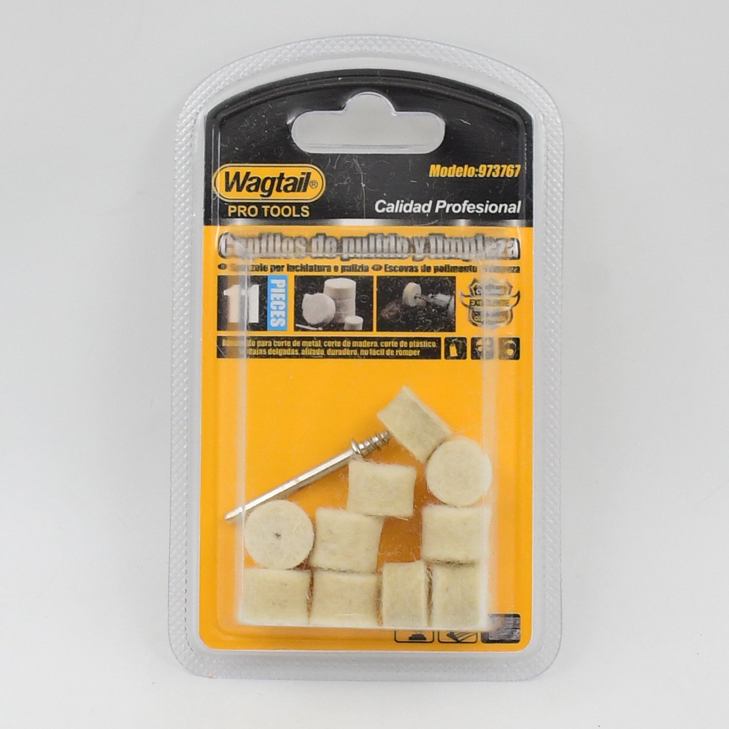 Rotary Tool Accessory Wool Felt Polishing Pad Felt (11 Pcs Set) Variety Bazaar