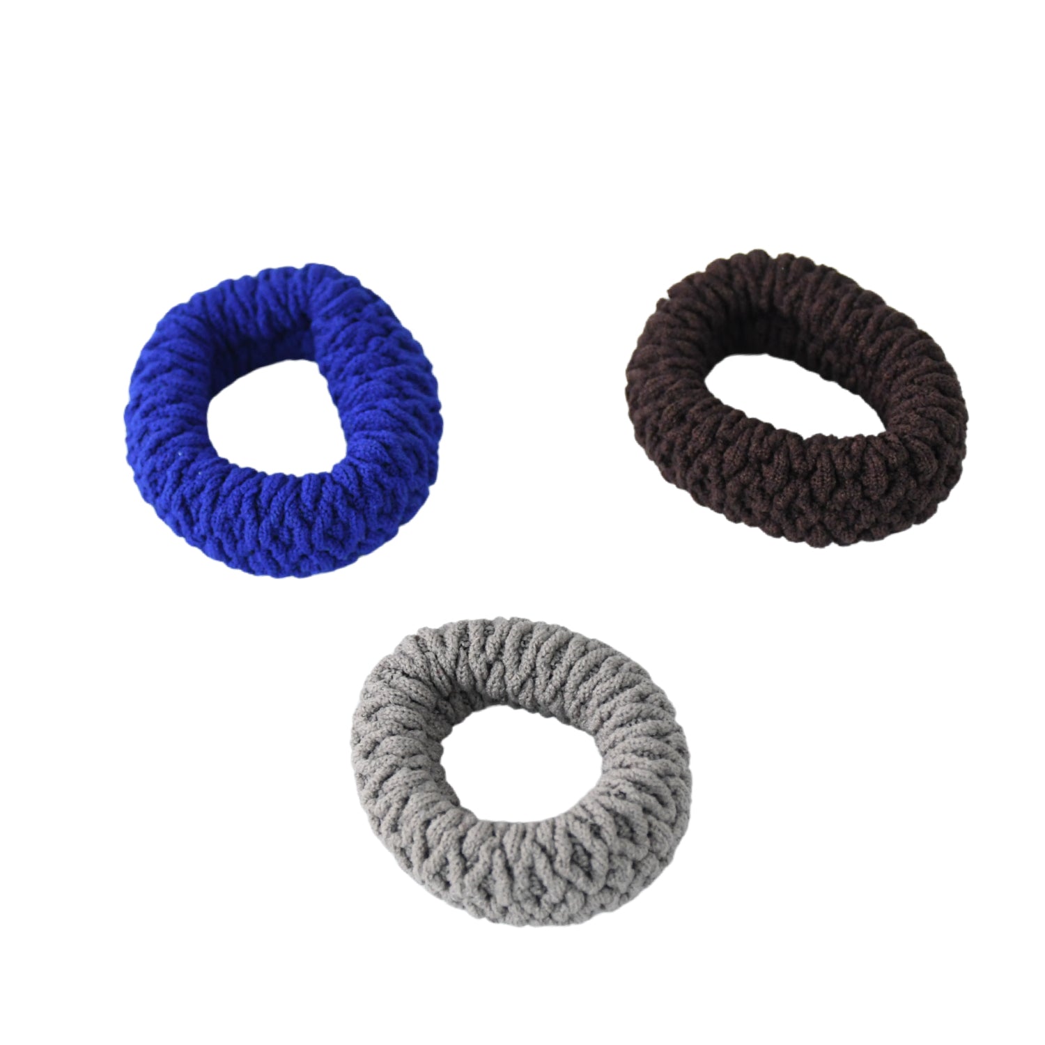 Tyre Shape Hair Rubber Bands Pack of 3 (Multicolour), Hair accessories