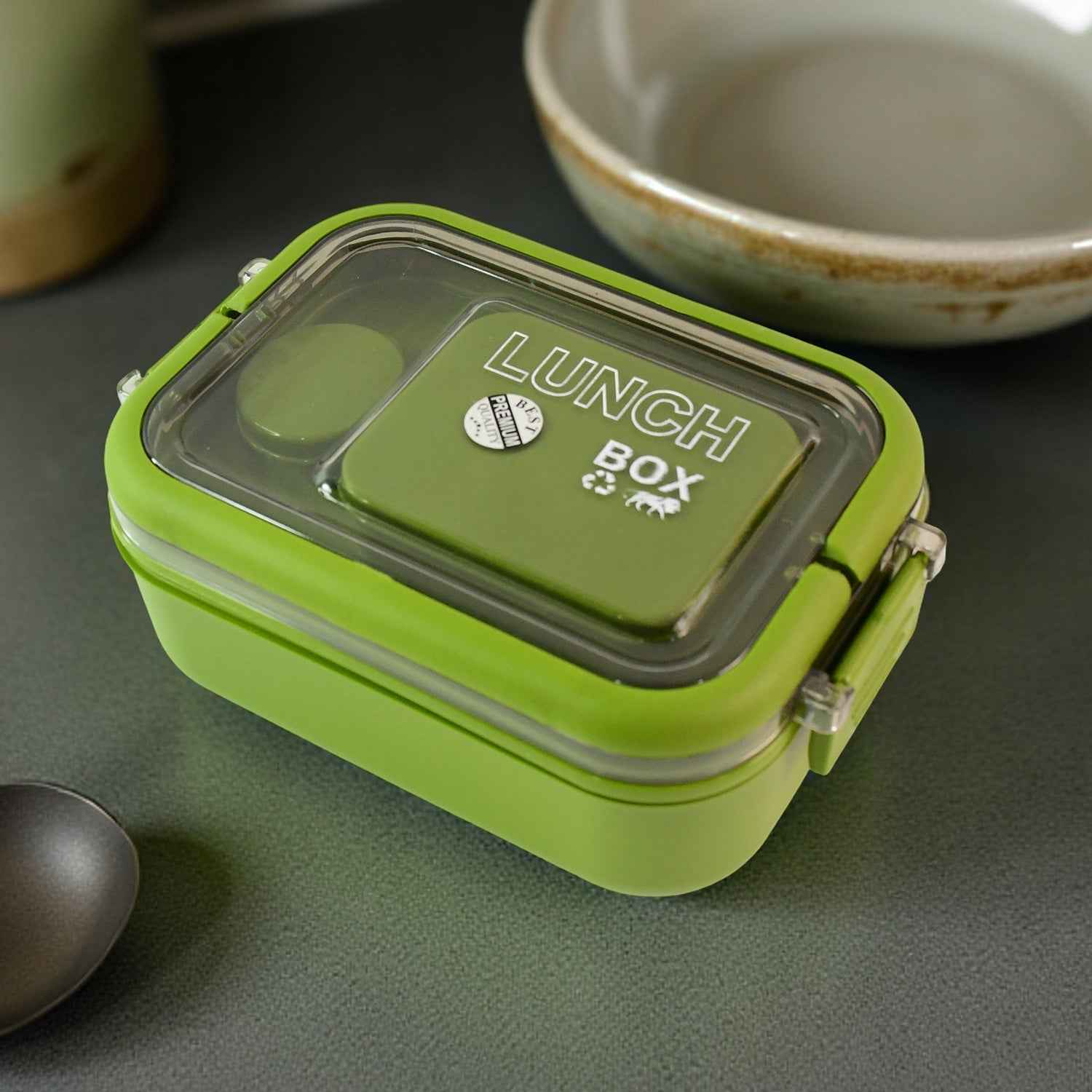 Magic Lunch Box with Leakproof Compartments (1 Pc)