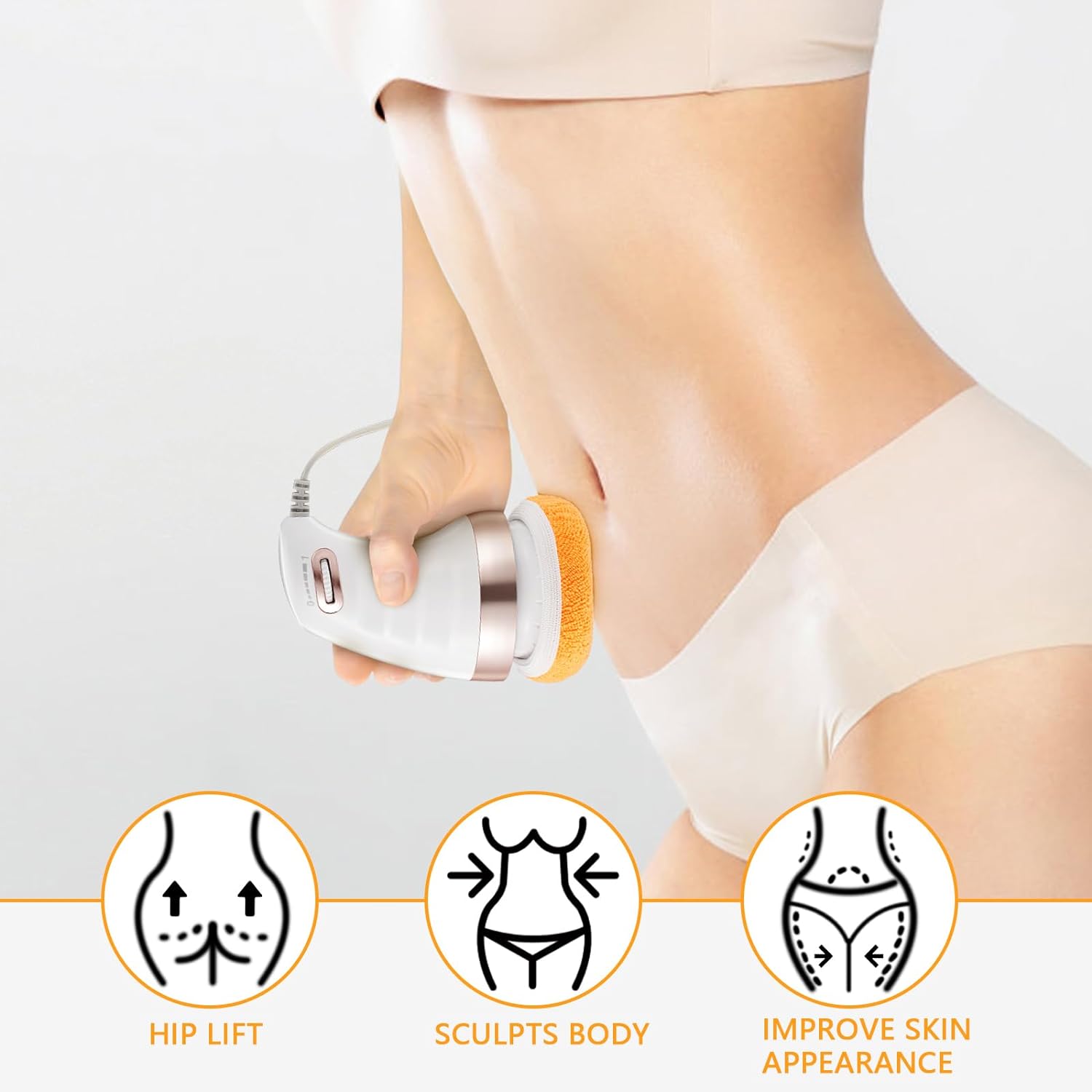 Body Sculpting Massager with 3 Pads, Adjustable Speed, Handheld Electric Massager for Full Body (1 Pc) Variety Bazaar