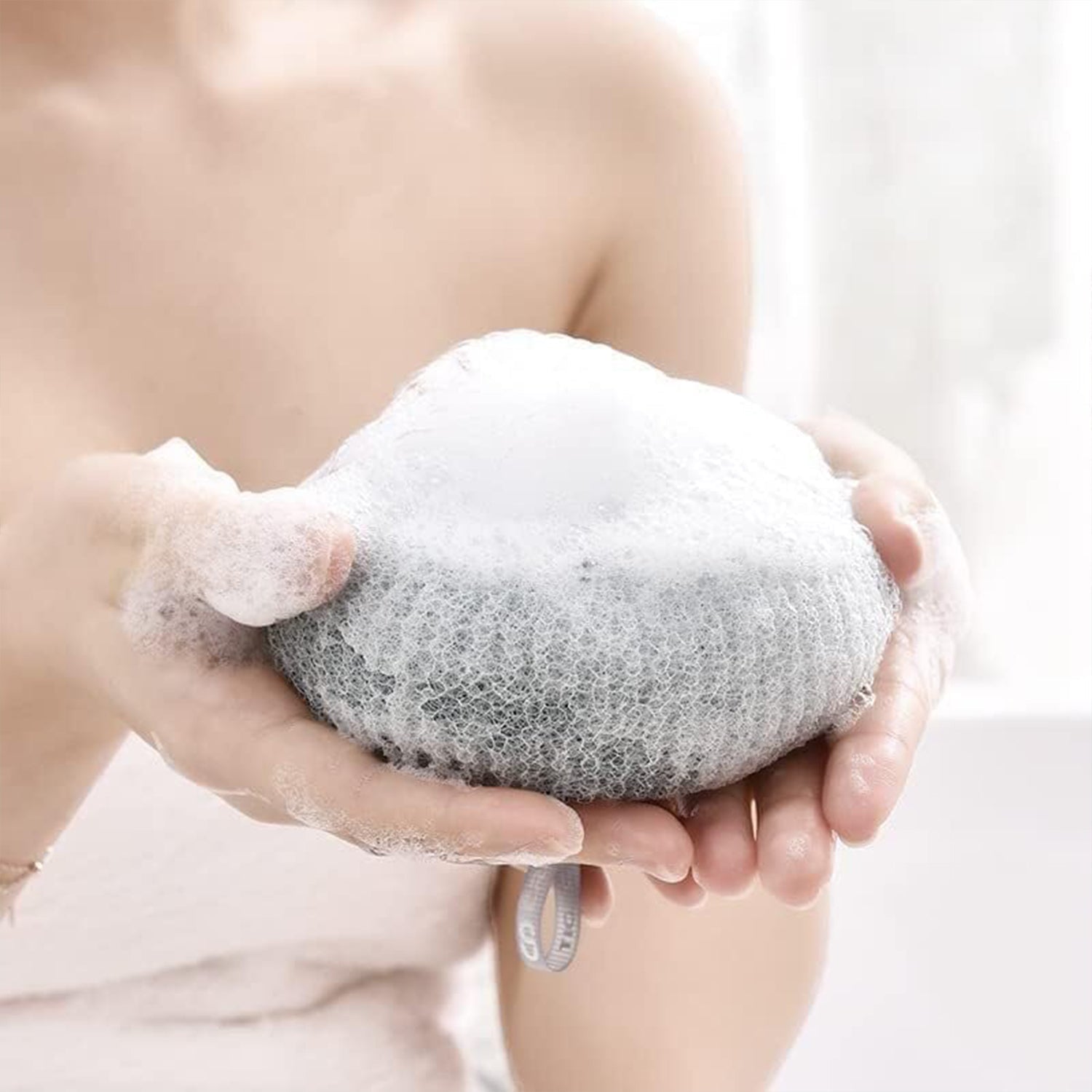 Flower Bath Sponge - Super Soft Body Exfoliator with Suction Cup for Shower & Massage Variety Bazaar