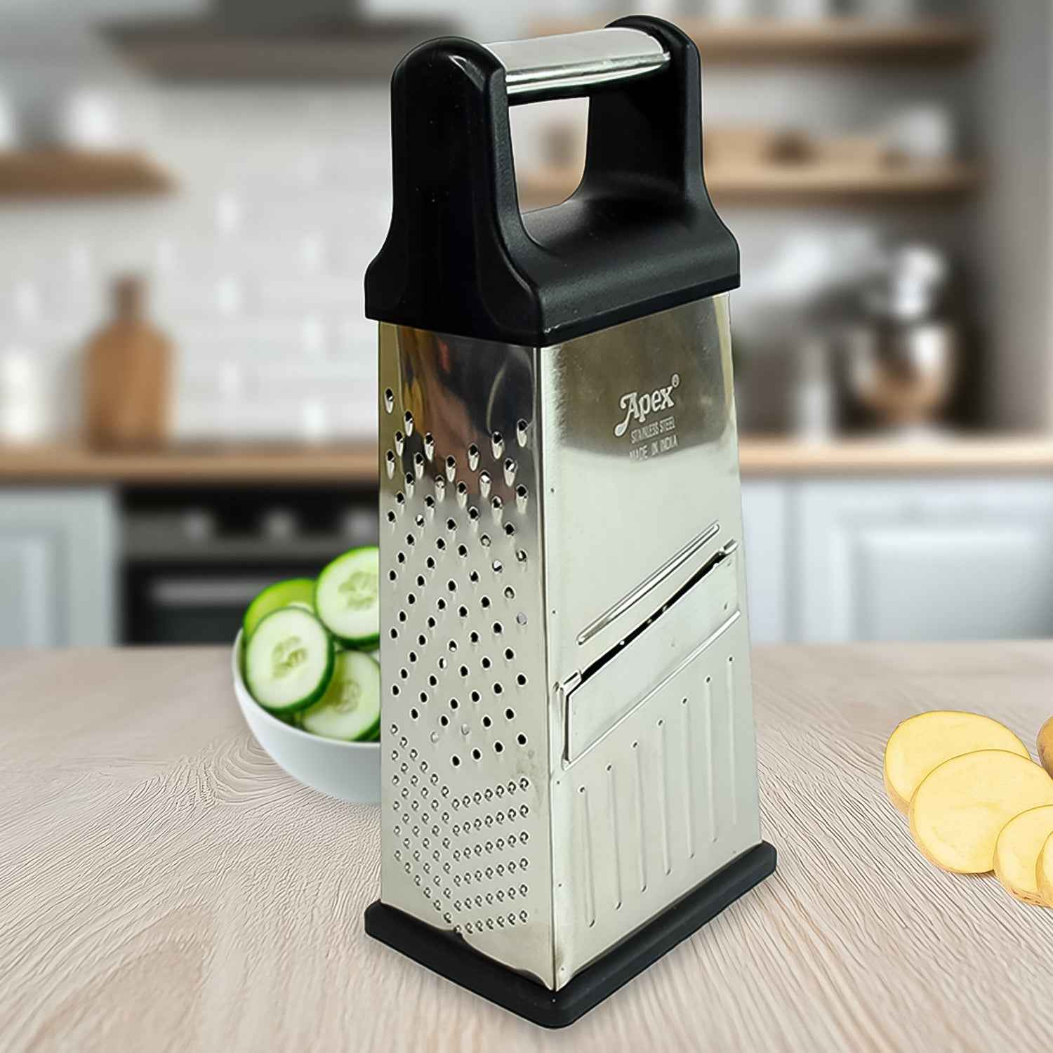 Apex 5-in-1 Master Stainless Steel Multipurpose Slicer and Grater