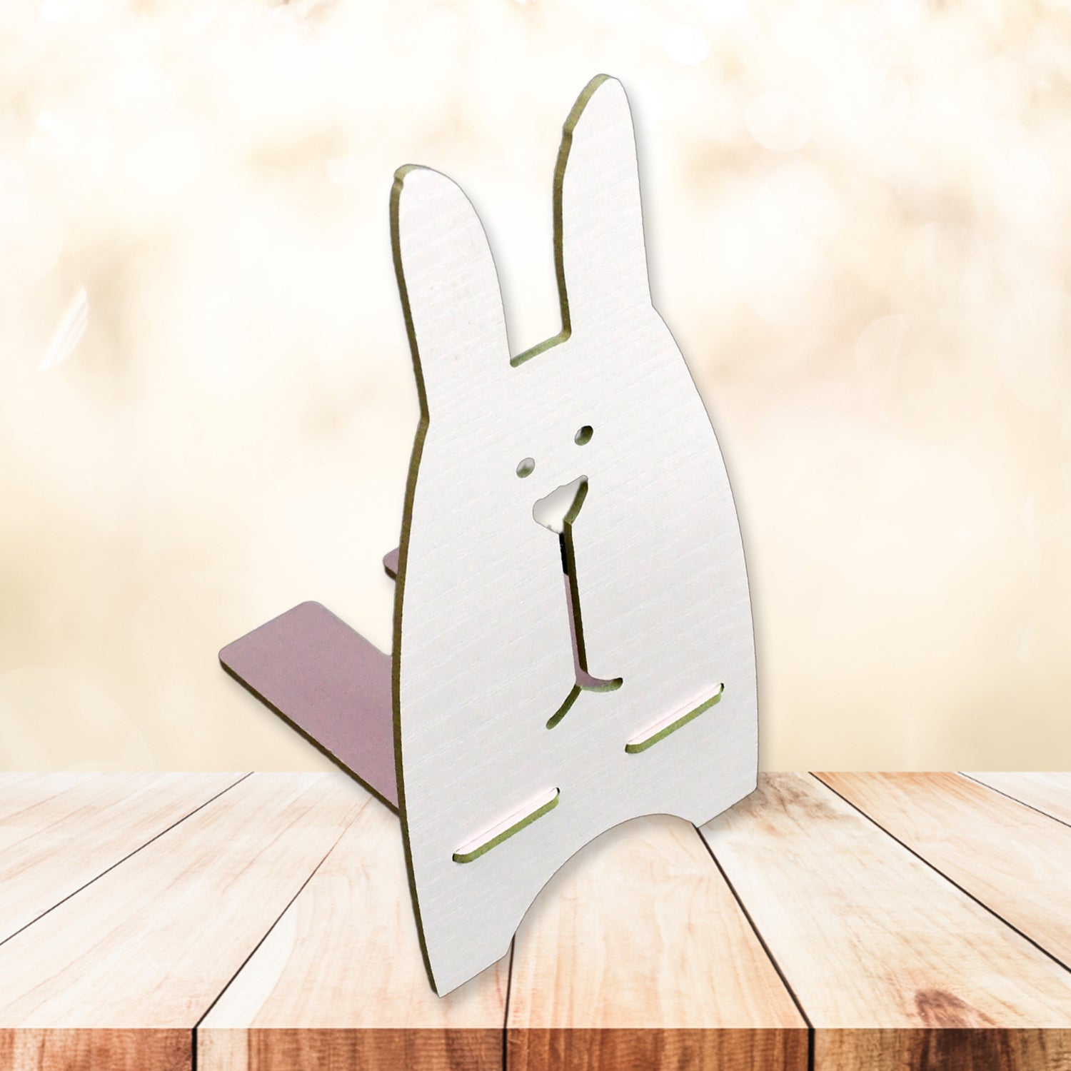 Wooden Cute Lovely Rabbit Design Mobile Stand (1 Pc) Variety Bazaar