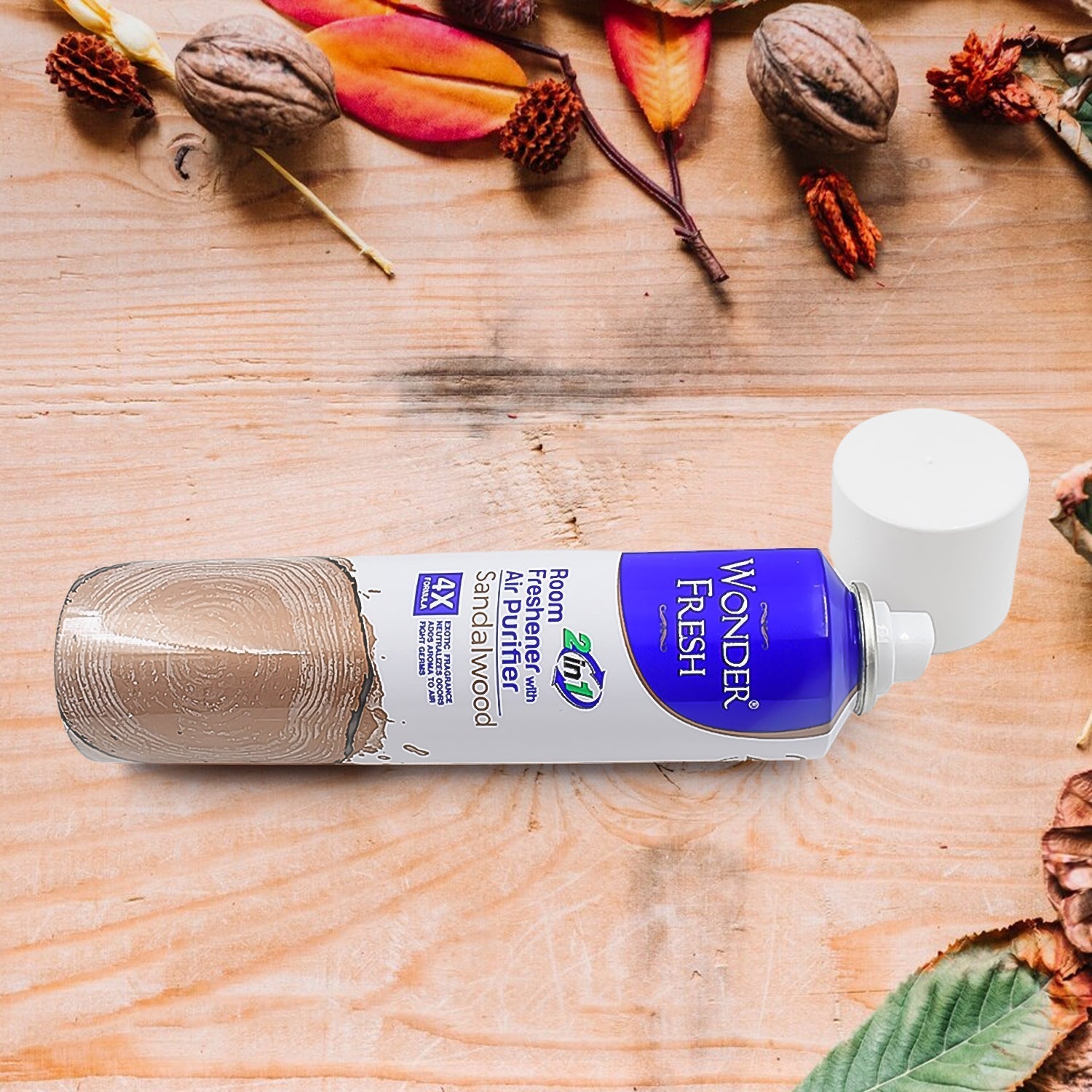 Fresh Air Freshener Spray, Sandalwood Fragrance | Long Lasting Fragrance for Home & Office (Mix Fragrance / 125 Gm) Variety Bazaar