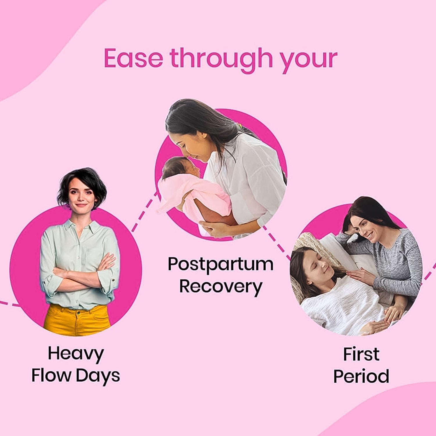 Blue Lady Extra Long Pads With Wides Wings Sanitary Pads – 320 mm, 40-Pack Variety Bazaar