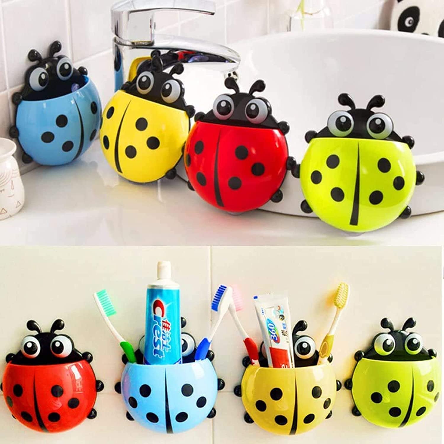 Ladybug Toothbrush Holder (1 Pc) Variety Bazaar