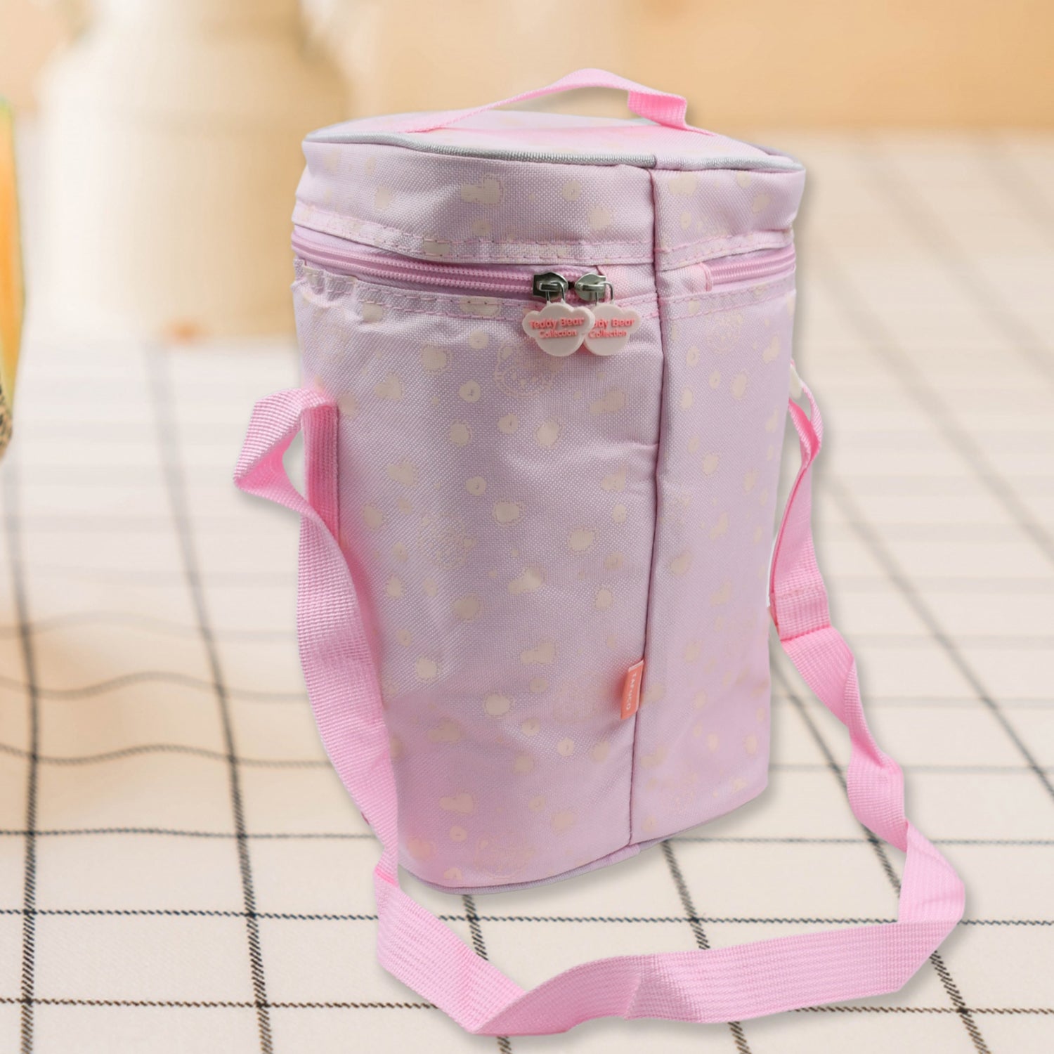 Cute Animal Zip Lunch Bag with Adjustable Strap – Reusable & Durable (1 Pc) Variety Bazaar