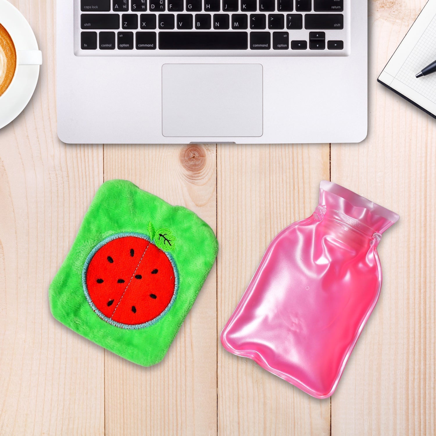 Watermelon Small Hot Water Bag with Cover – Pain Relief Warmer Variety Bazaar
