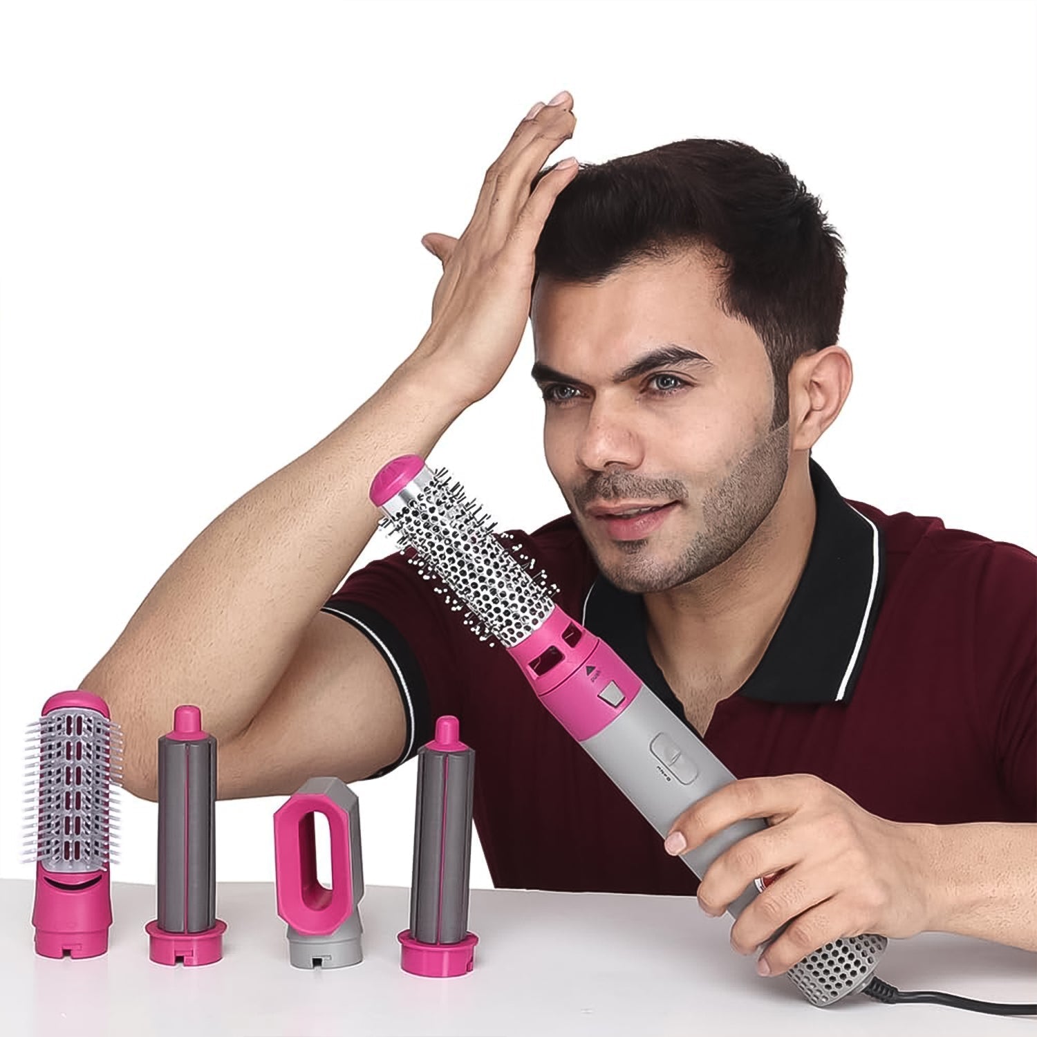 5 In 1 Hair Dryer Brush, Multifunctional Hot Air Styler Hair Tools Variety Bazaar