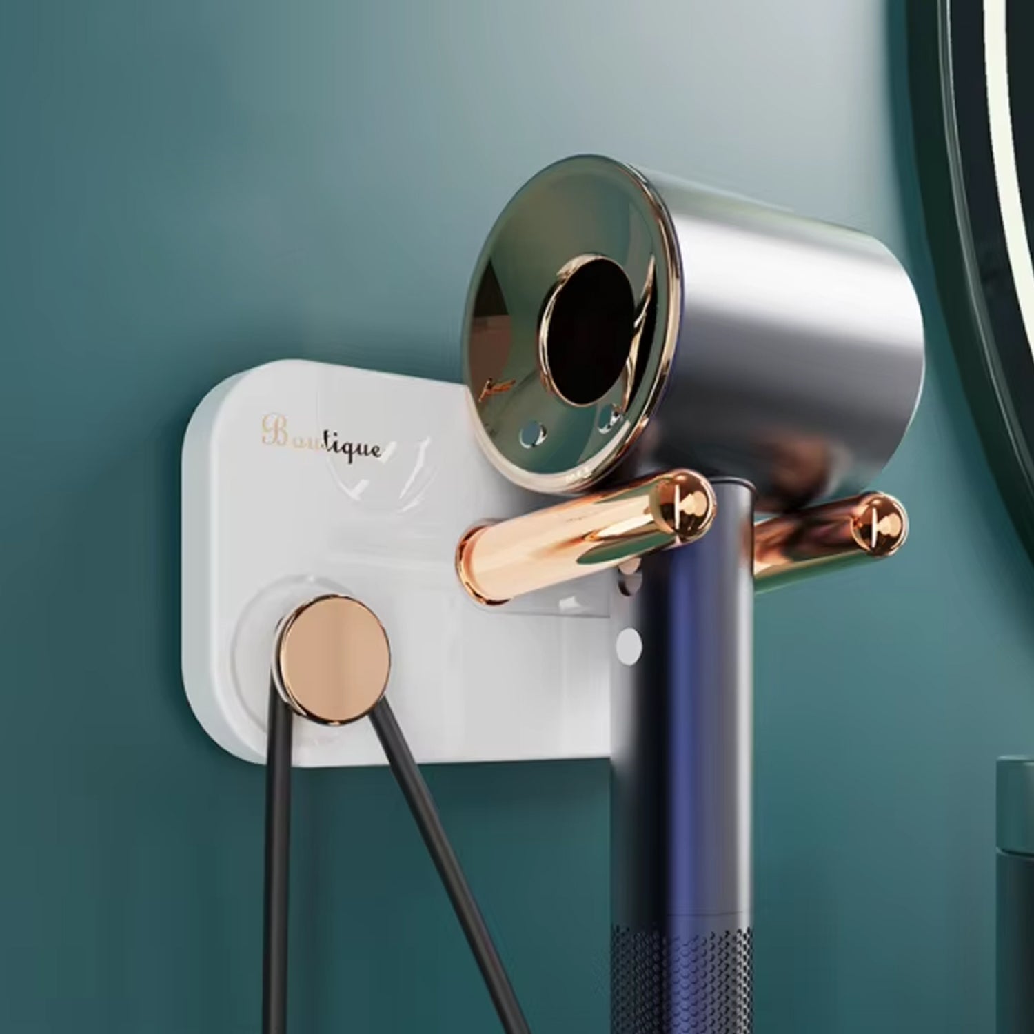 Hair Dryer Wall Mount, Self Adhesive Hair Dryer Holder (1 Pc) Variety Bazaar