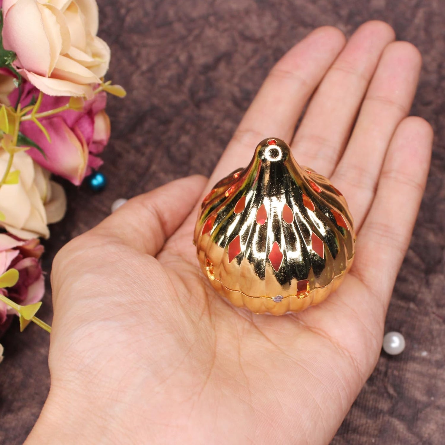 Multicolor Modak Shaped Color Changing LED Light (1 Pc) Variety Bazaar