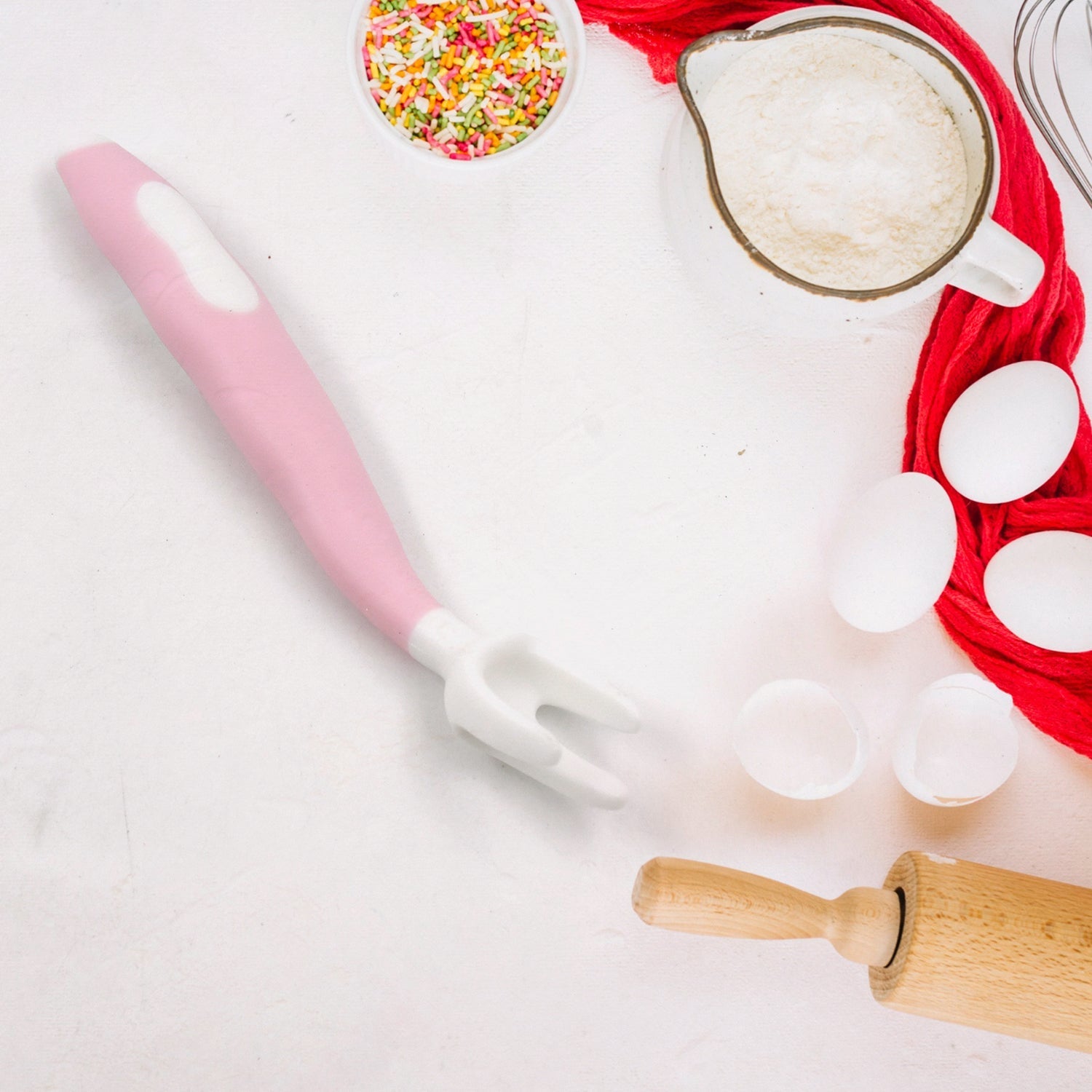 Silicone Bendable Kids Spoon & Fork Set – Toddler Self-Feeding Utensils (2 Pc Set) Variety Bazaar