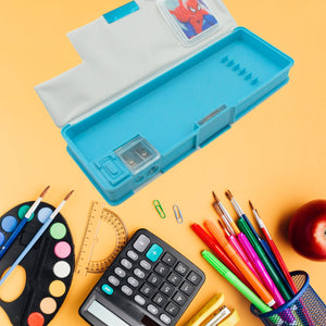 Cartoon Multi-functional Geometry Box with Calculator & Double Sharpener Variety Bazaar