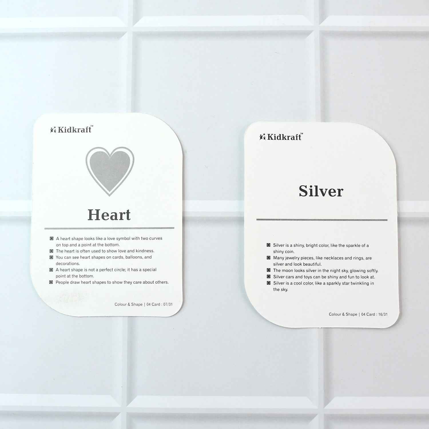 Kidkraft Early Learner 32-Piece Color & Shape Flashcard Set