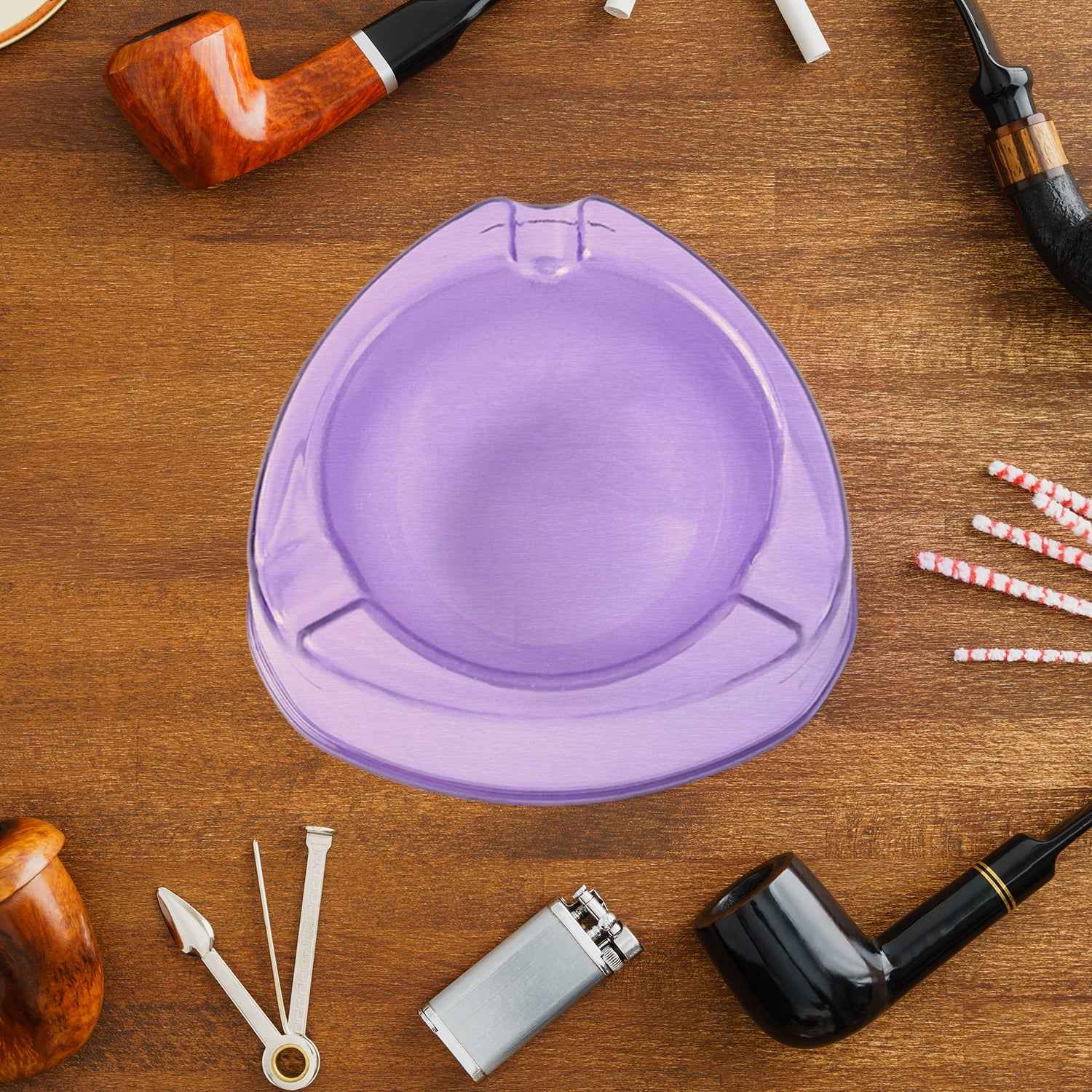 Oblivion Transparent Plastic Ashtray (Mix Color & 1 Pc)