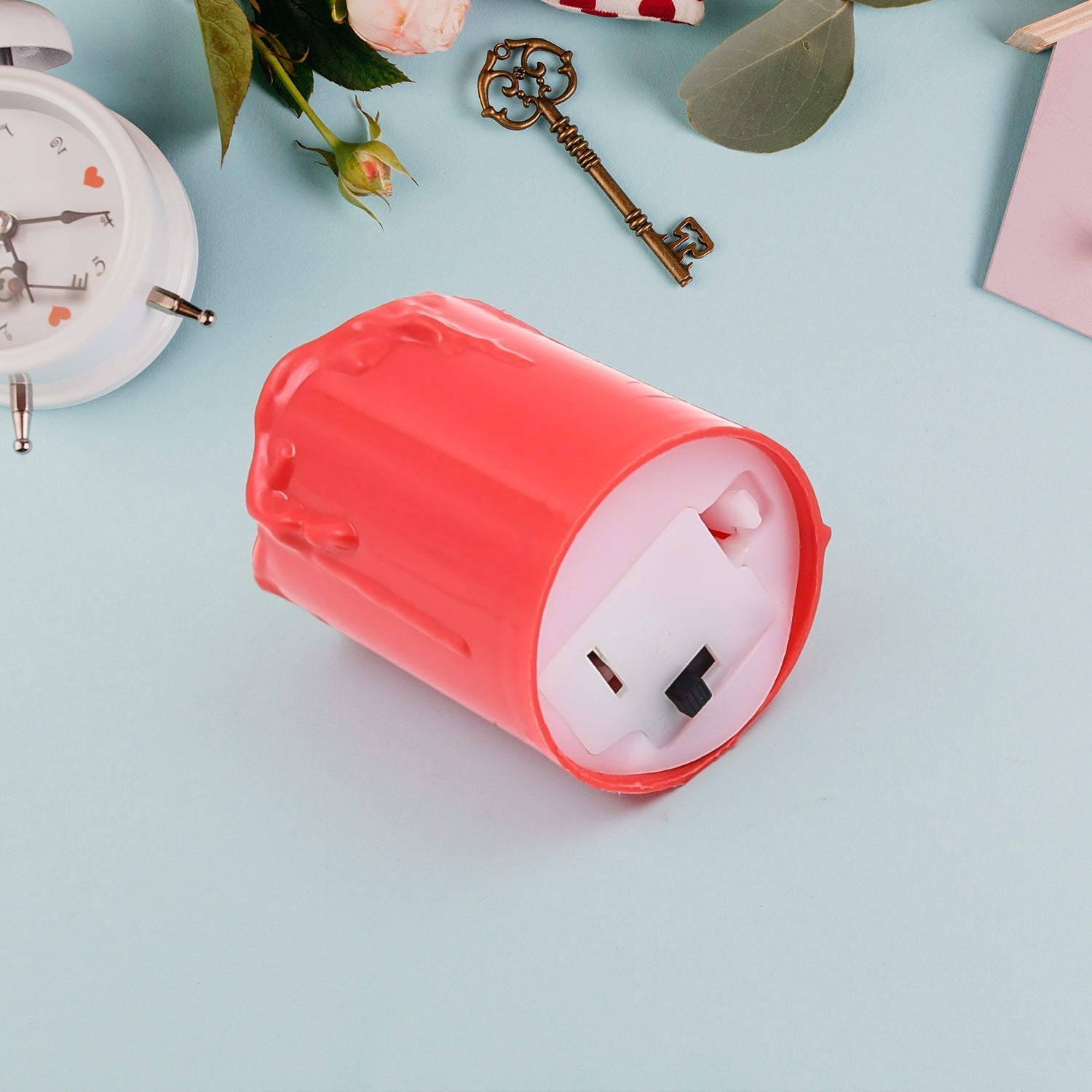 Flameless Melted Design Candles for Decoration (1 pc) Variety Bazaar