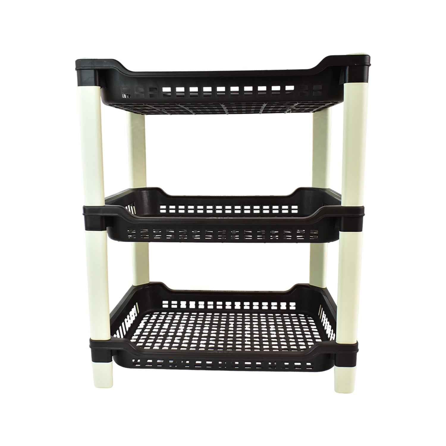 Apex Big Multi use Plastic Storage Rack – 3-Tier (1 Pc)