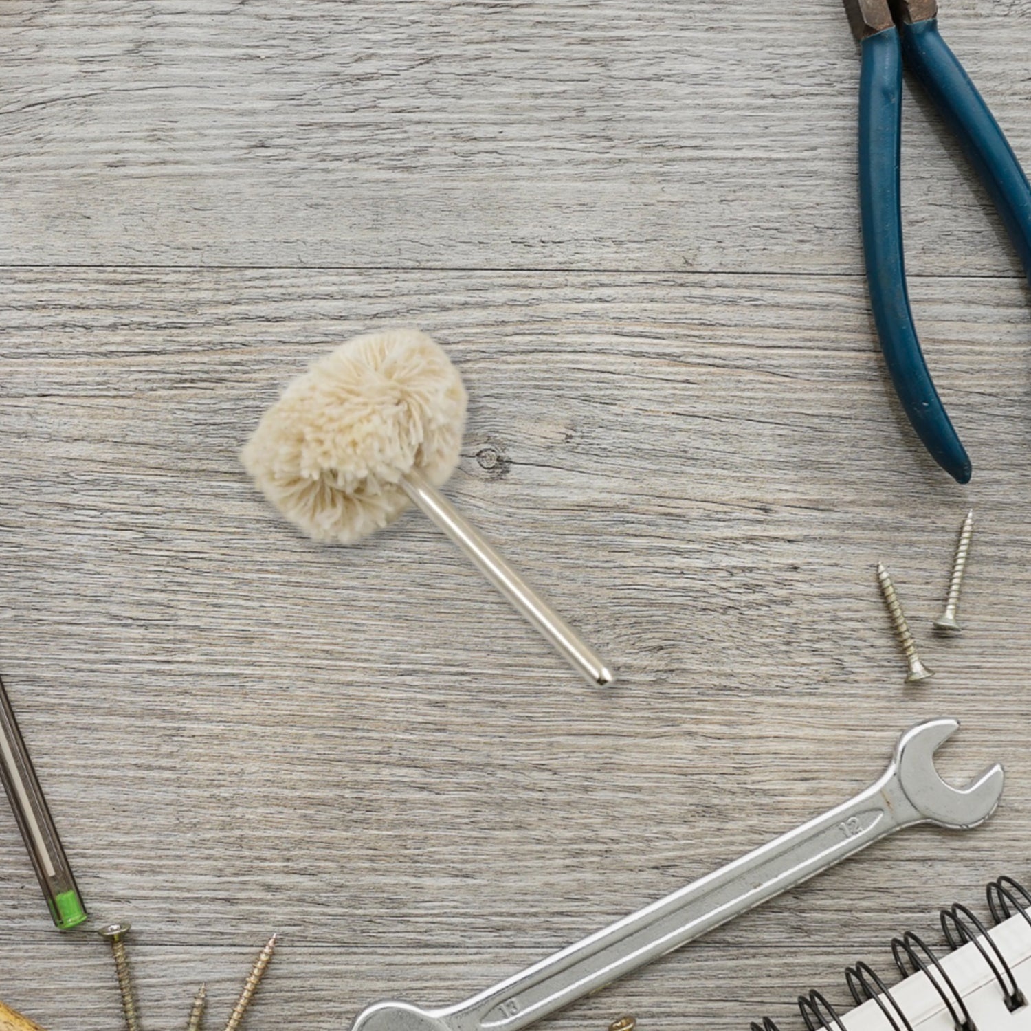 Cotton Polishing Buffing Wheel for Dremel Polishing Kit (3 Pc Set) Variety Bazaar