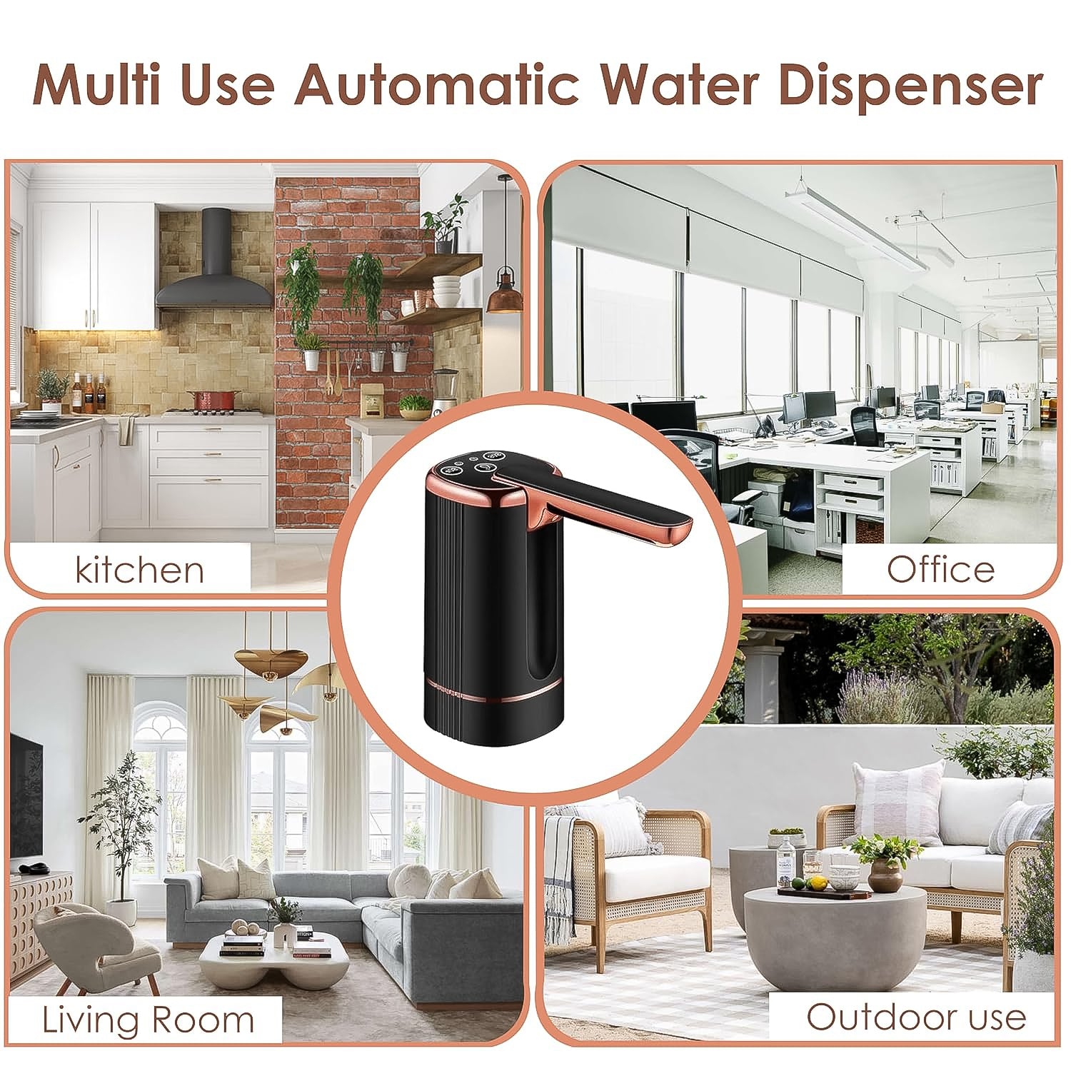 USB Rechargeable Automatic Water Dispenser for 20 Litre Bottle (1 Pc) Variety Bazaar
