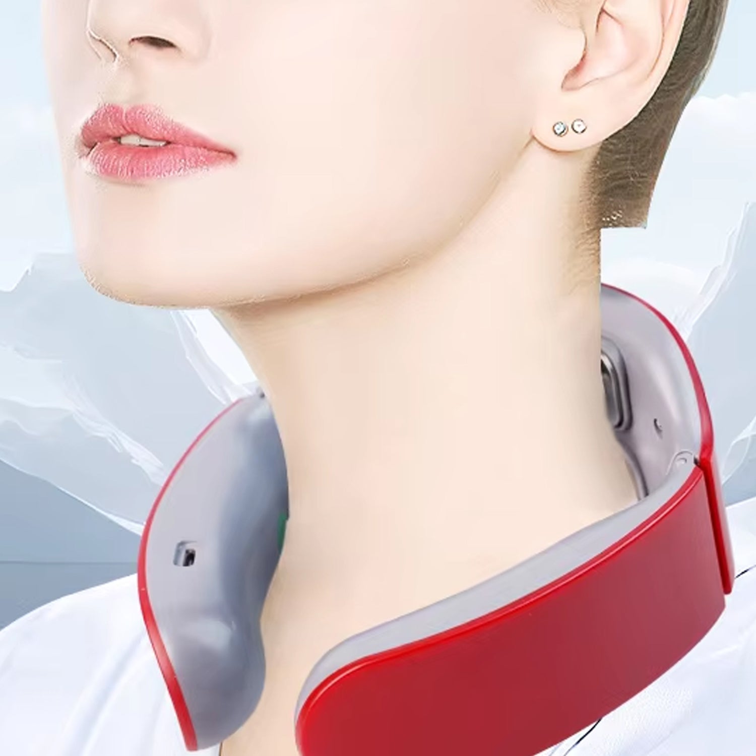 4 Heads Smart Electric Neck and Back Pulse Massager (1 Pc / Mix Design) Variety Bazaar