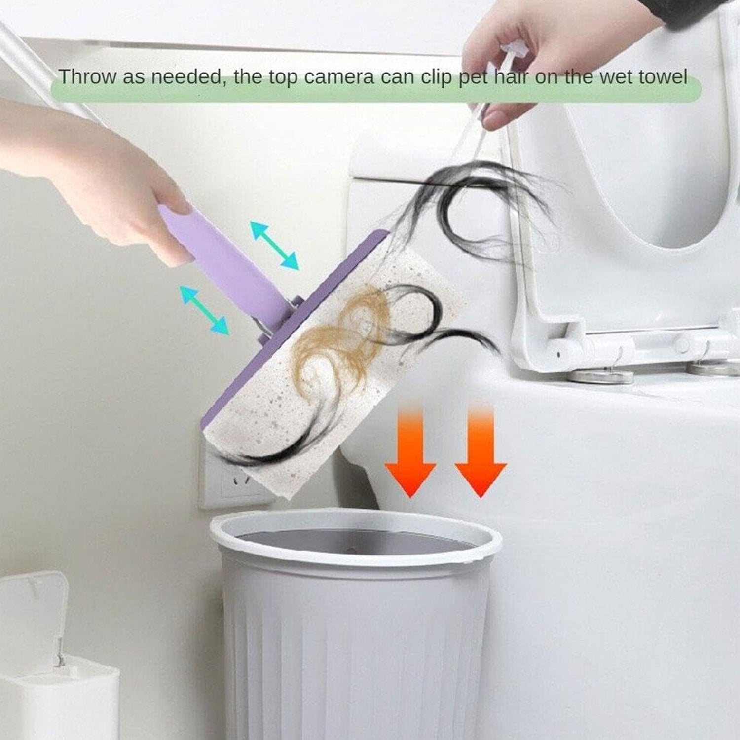 Automatic Cloth Changing Mini Mop with Push Pull Cloth Changing Handle (1 Pc) Variety Bazaar