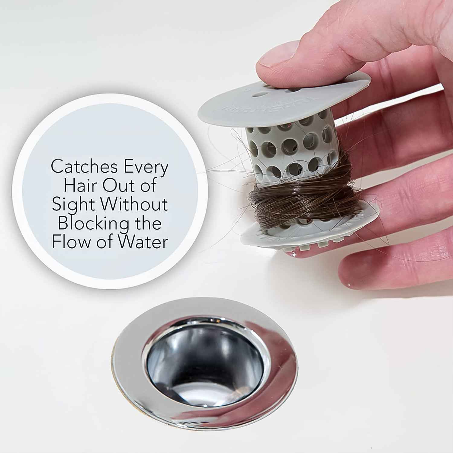 Universal Tub Drain Hair Catcher Strainer (1 Pc)